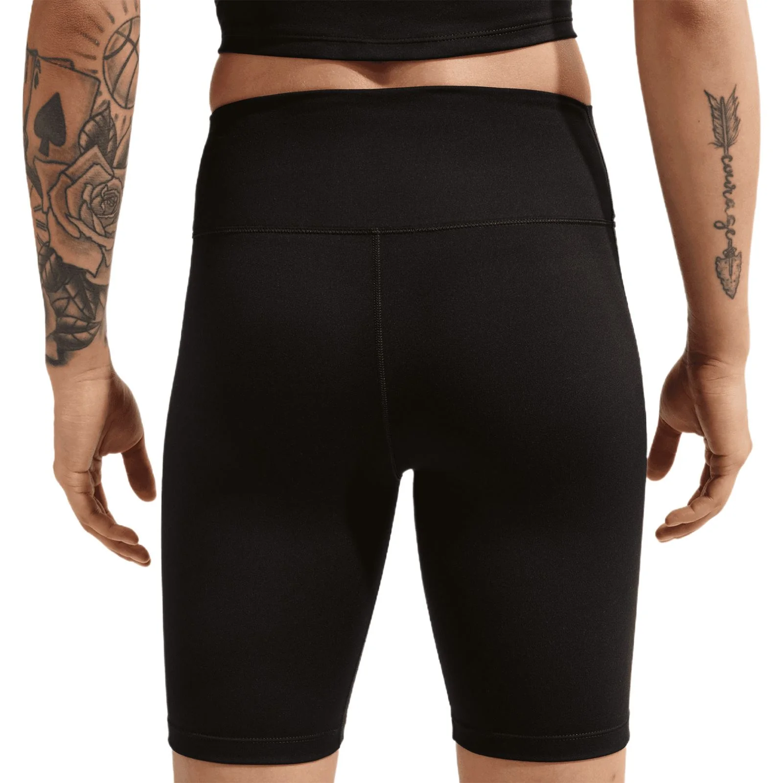 Nike One Womens High-Waisted 8" Biker Shorts - Image 2
