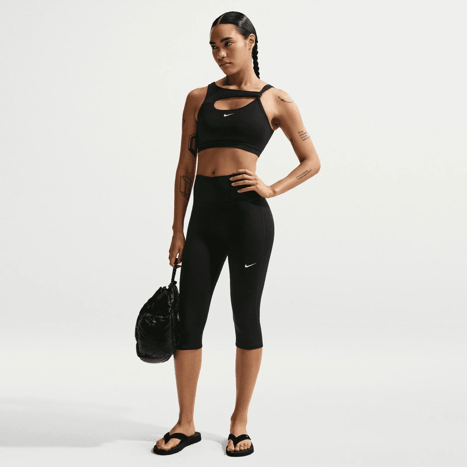 Nike One Womens High-Waisted Capri Leggings - Image 6