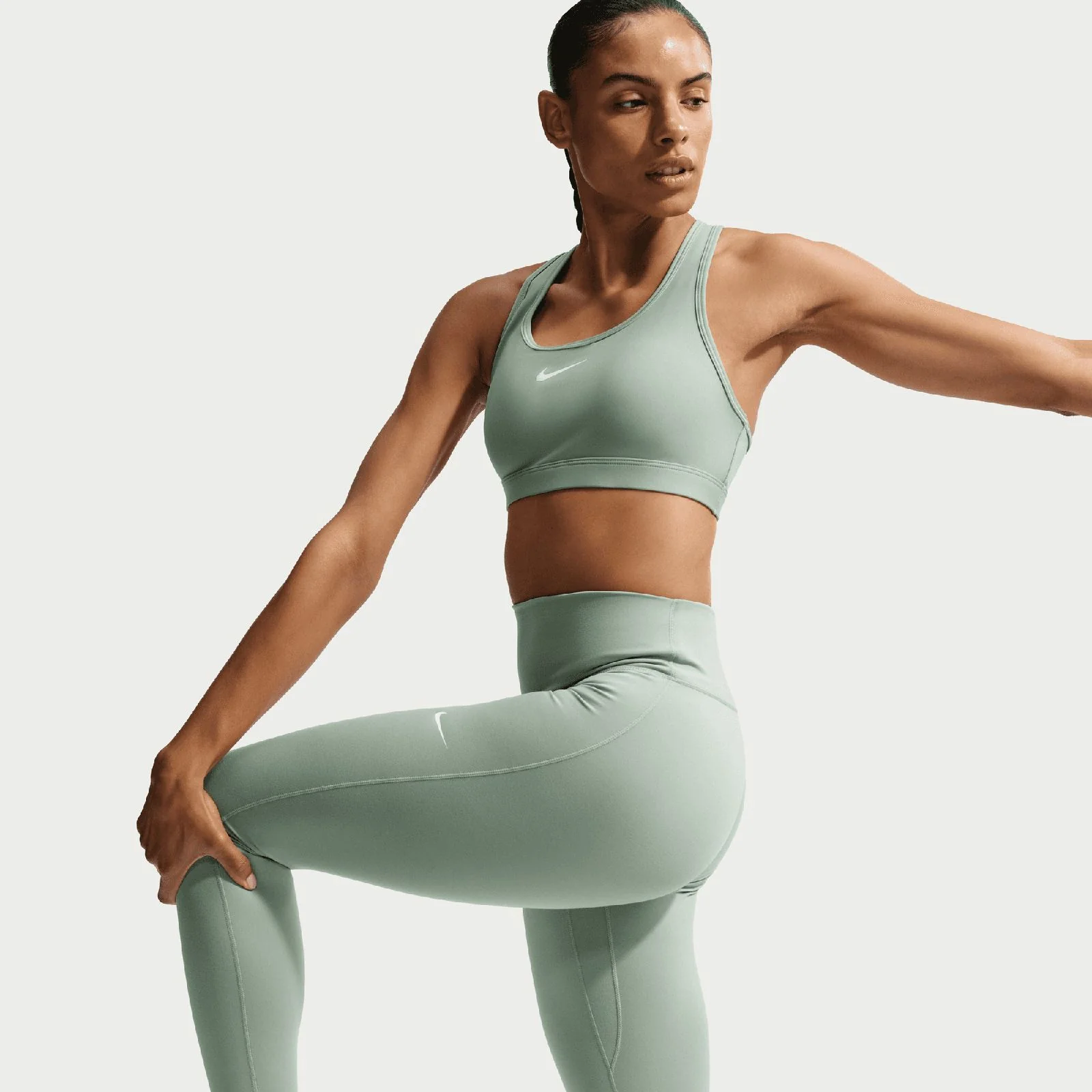 Nike One Seamless Front Womens High-Waisted Full-Length Leggings - Image 3