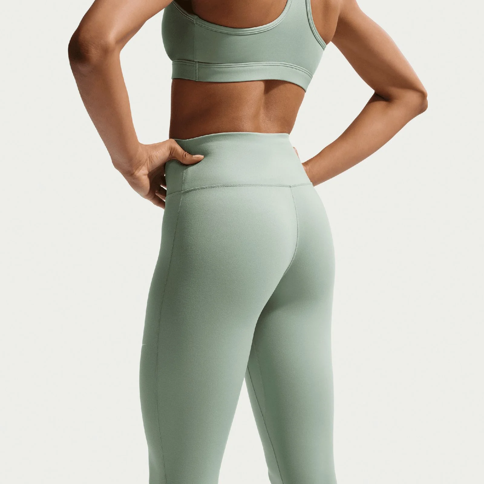 Nike One Seamless Front Womens High-Waisted Full-Length Leggings - Image 4
