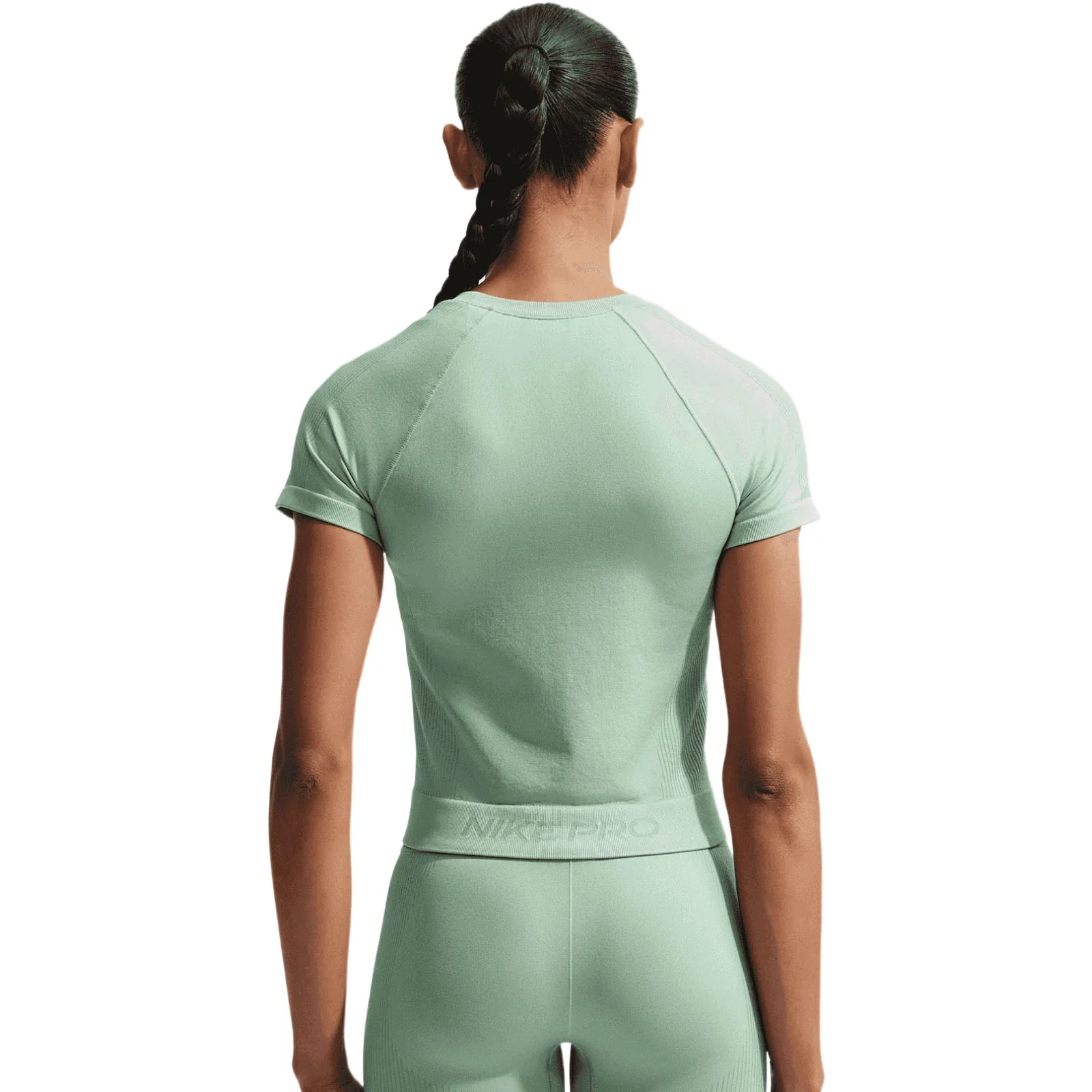 Nike Pro Seamless Womens Dri-FIT Short-Sleeve Top - Image 2