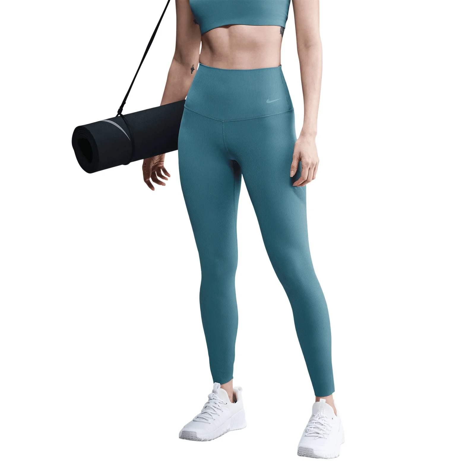 Nike Zenvy Rib Womens Gentle-Support High-Waisted 7/8 Leggings