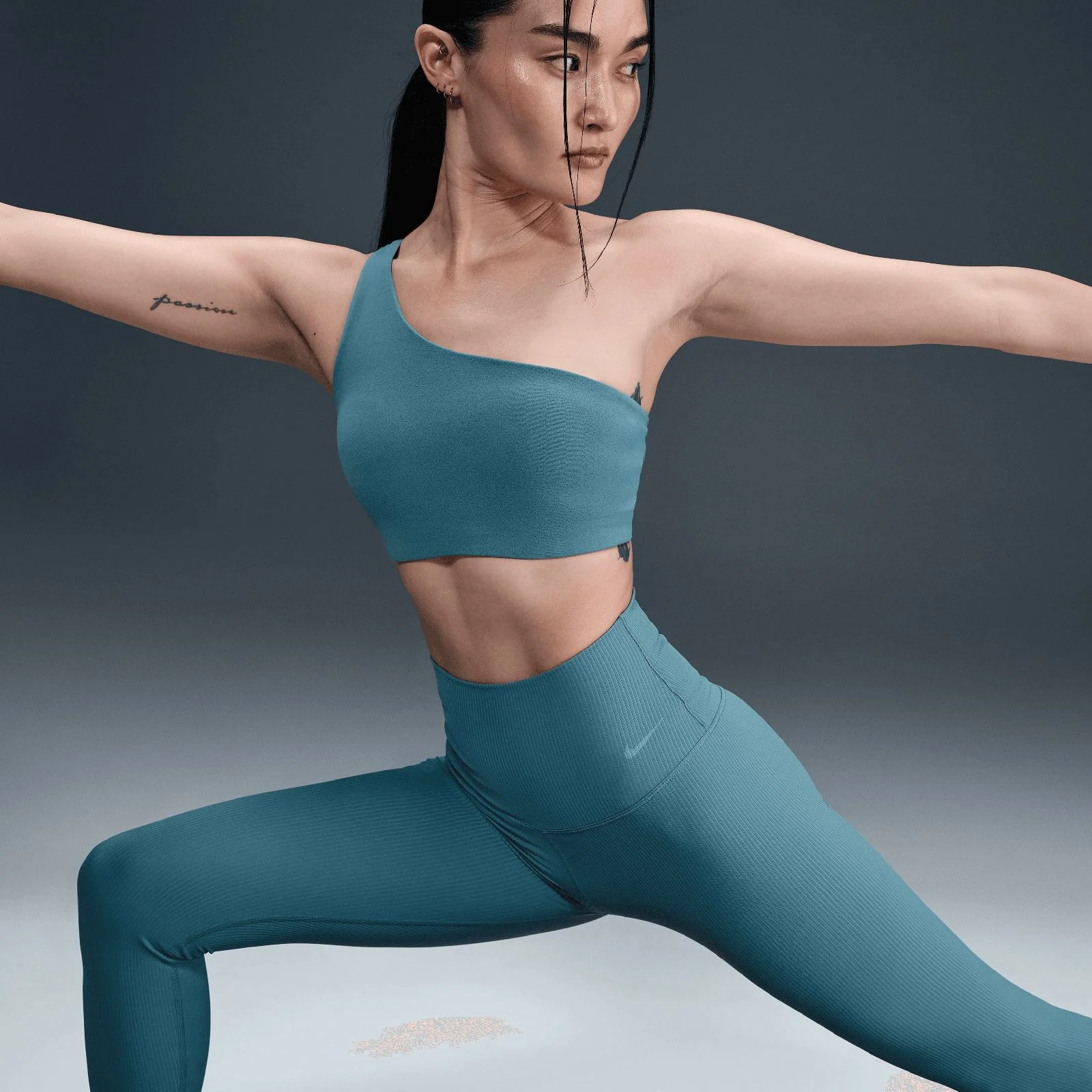 Nike Zenvy Rib Womens Gentle-Support High-Waisted 7/8 Leggings - Image 5