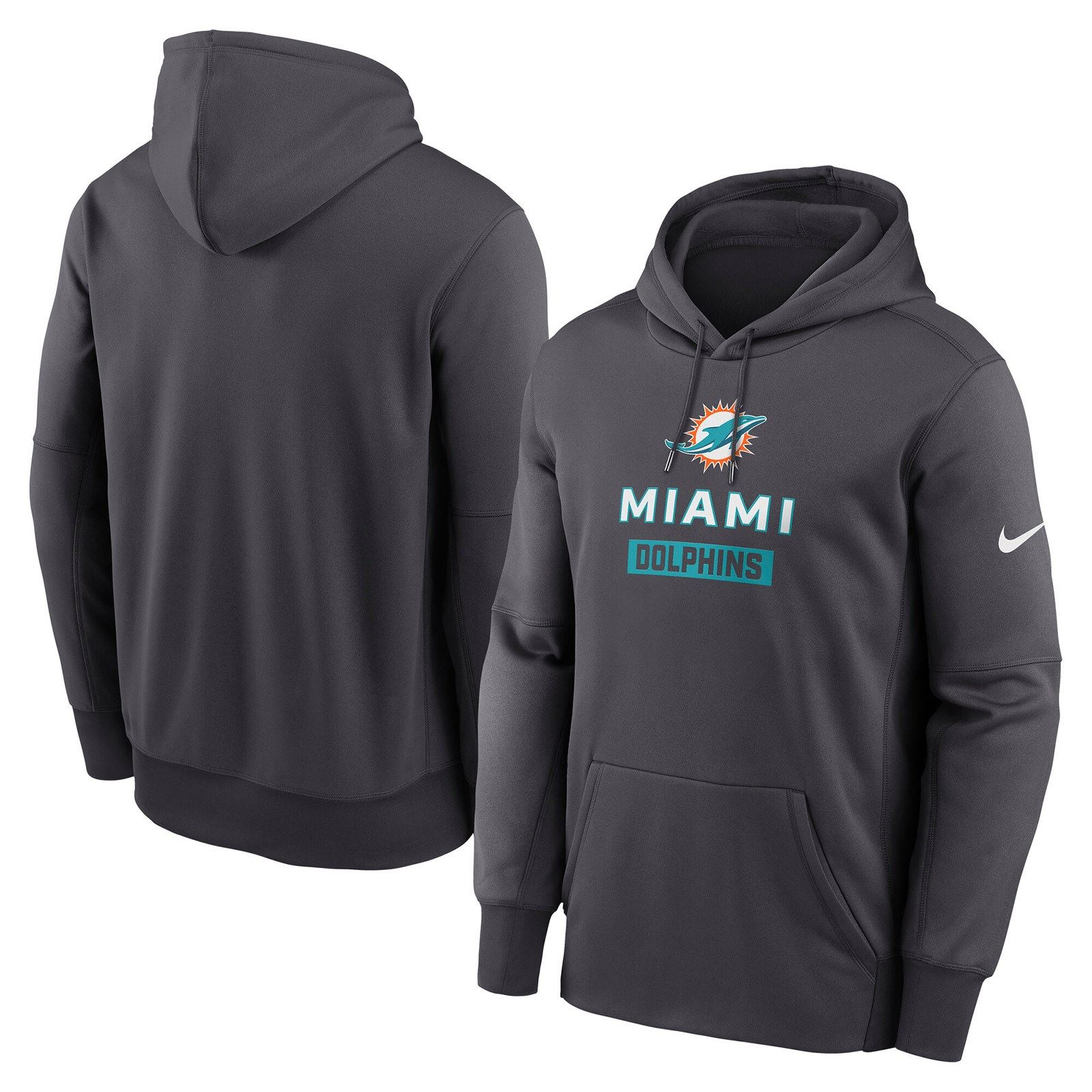 Nike NFL Dolphins Therma Pullover Hoodie - Image 3