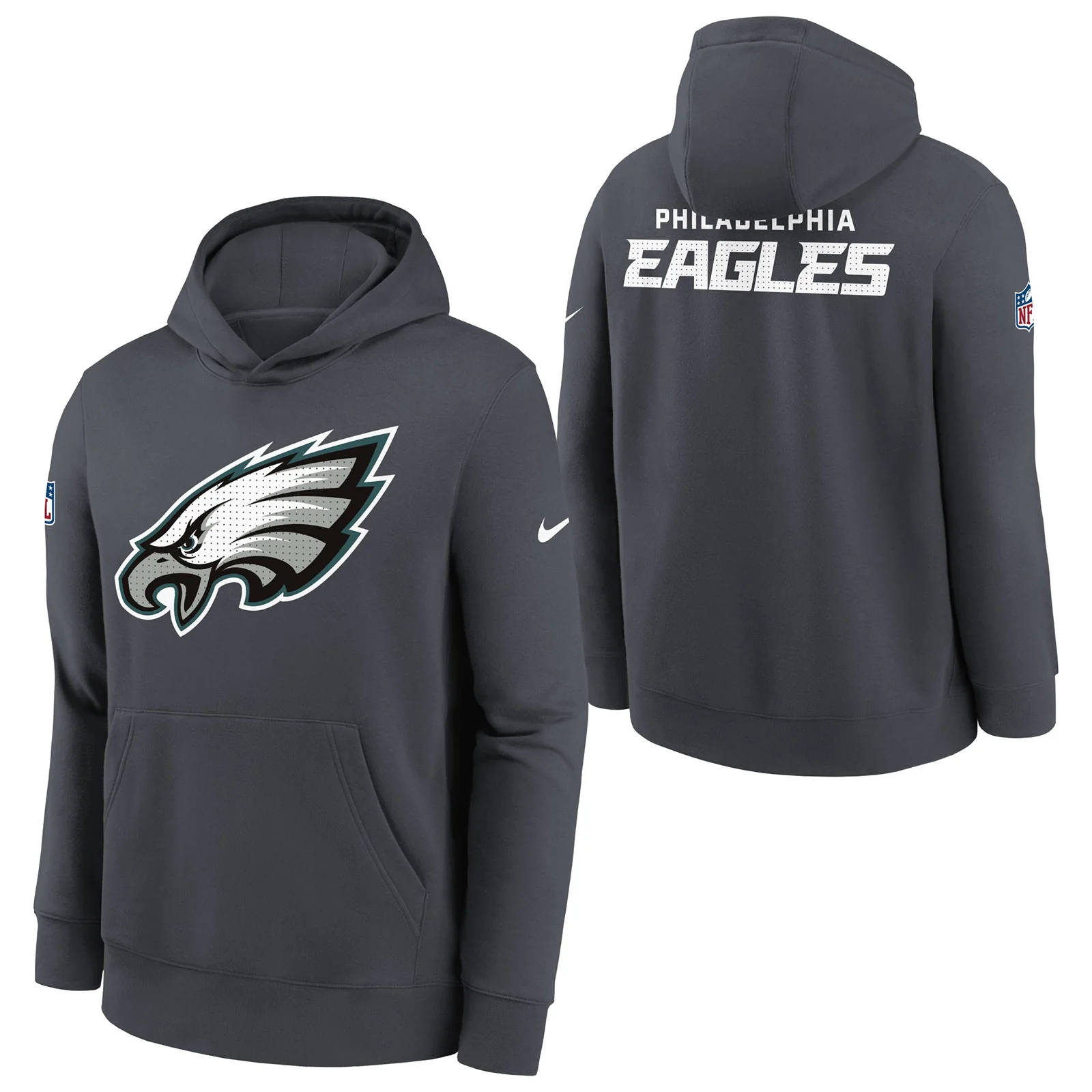 Nike Eagles Fleece Kids Hoodie - Green - Image 3