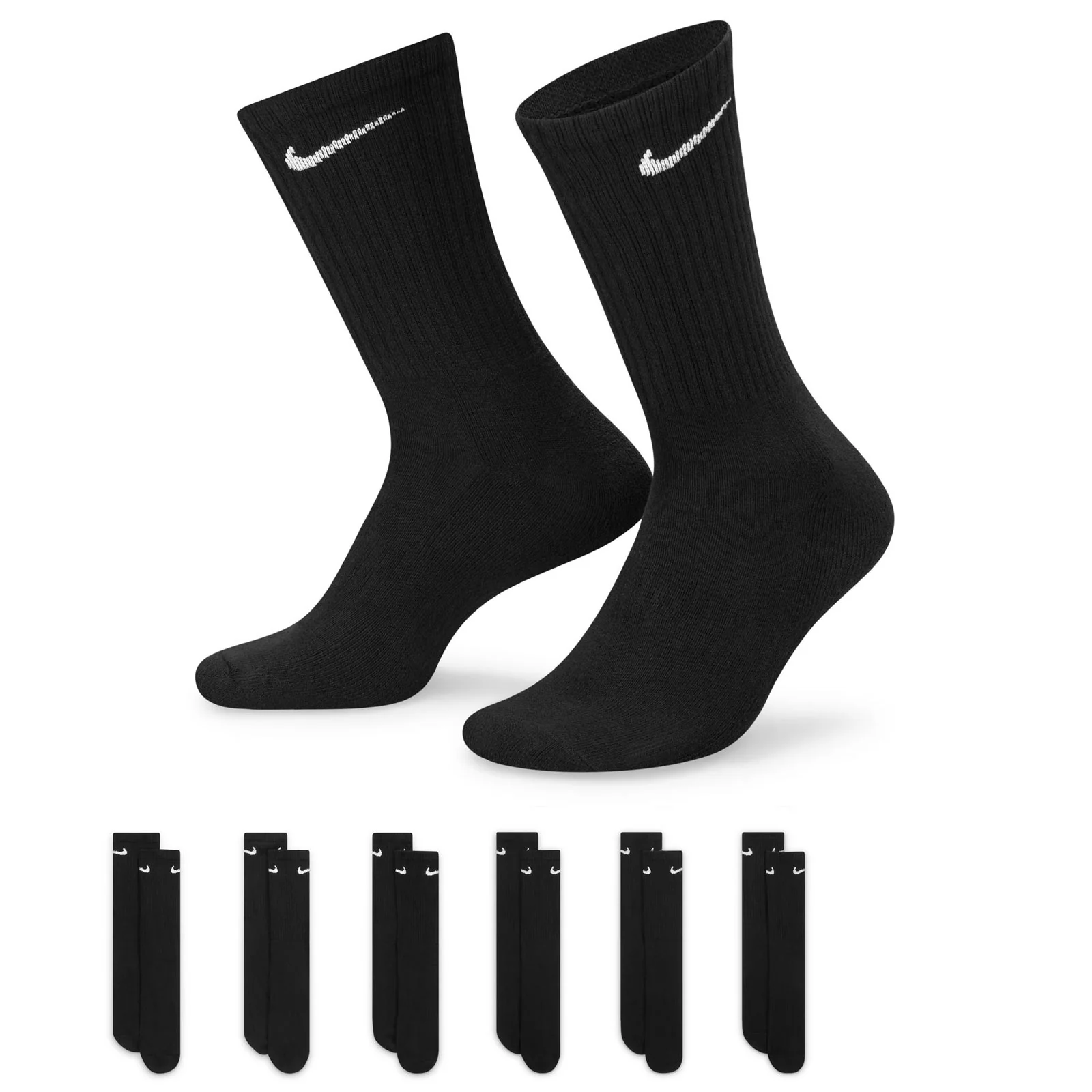 Nike Everyday Cushioned Crew Socks - 6 Pack