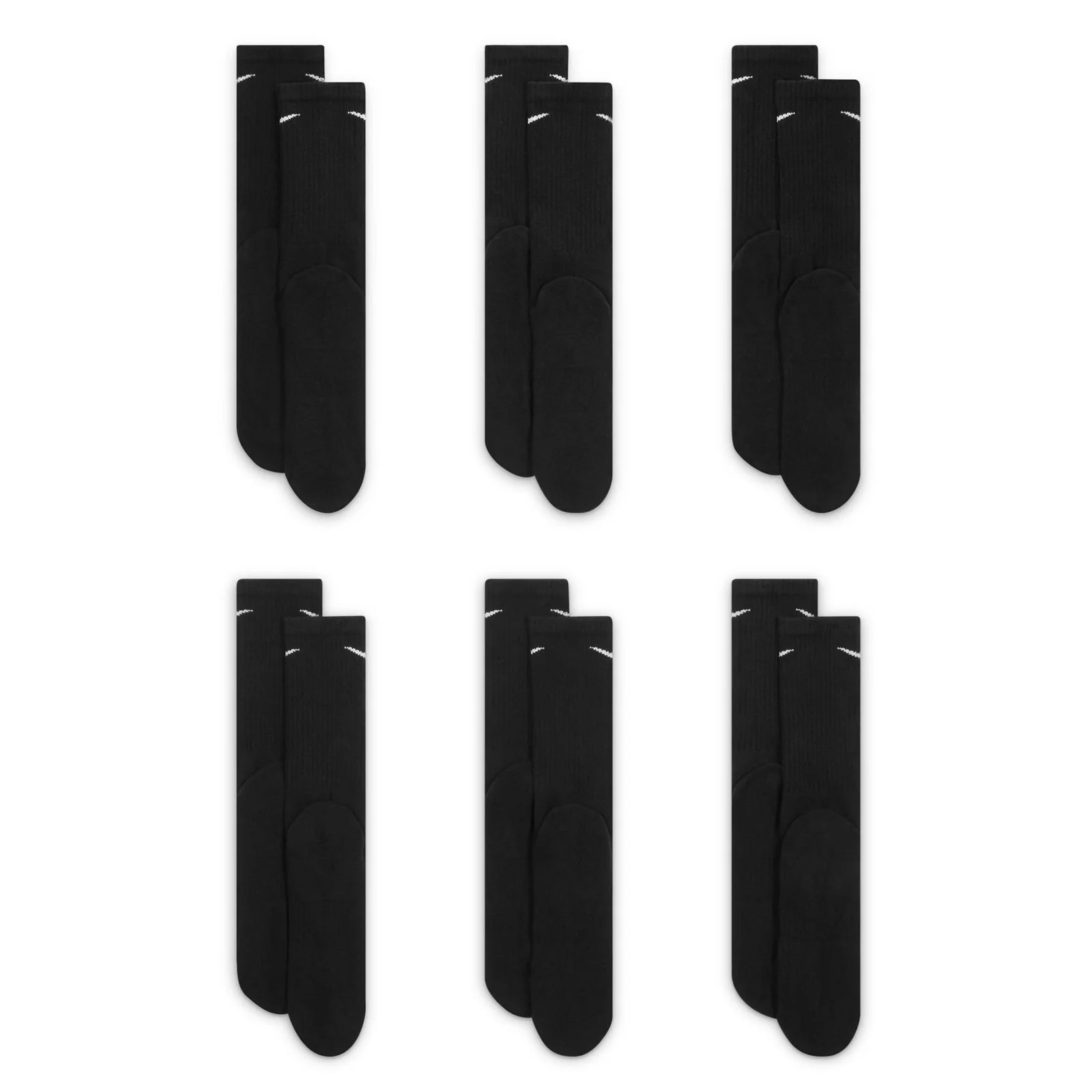 Nike Everyday Cushioned Crew Socks - 6 Pack - Image 2