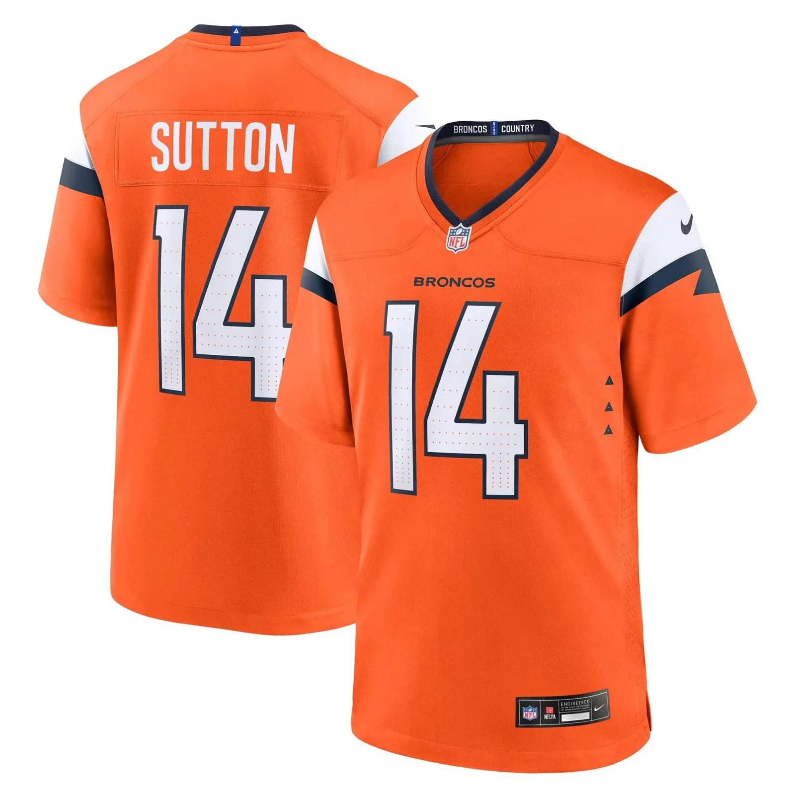 Nike NFL Broncos Sutton 14 Home Game Jersey - Image 3