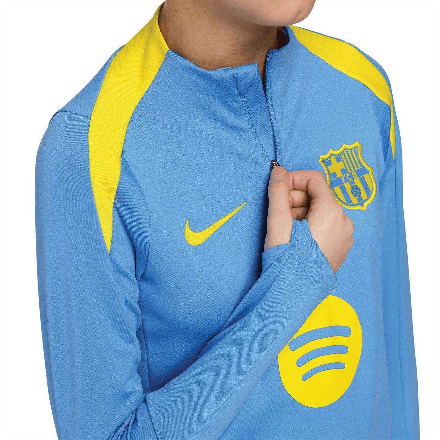 Nike FC Barcelona Strike Fourth Kids Dri-FIT Soccer Knit Drill Top - Image 3
