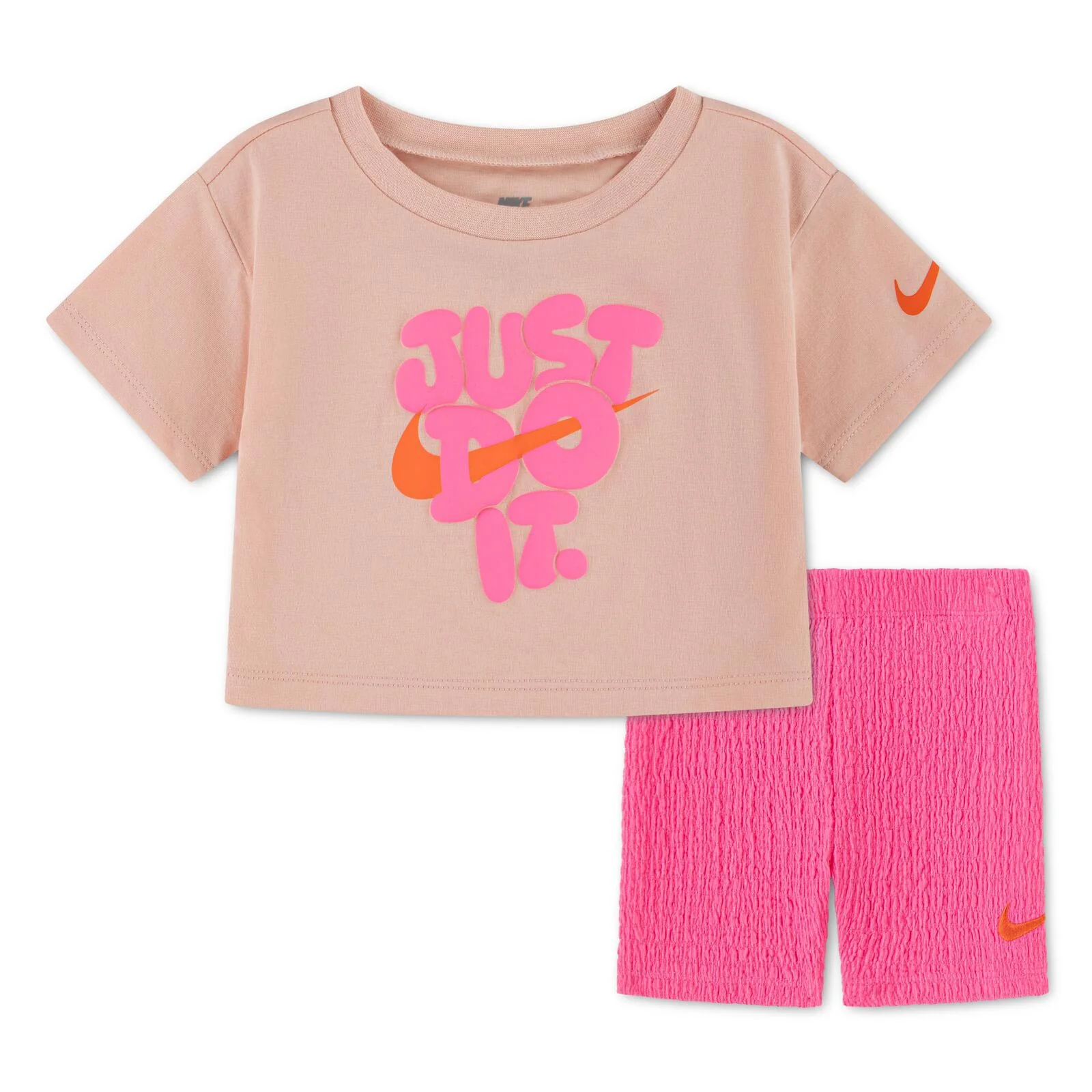 Nike Girls Infant Bold Play Bike Short Set