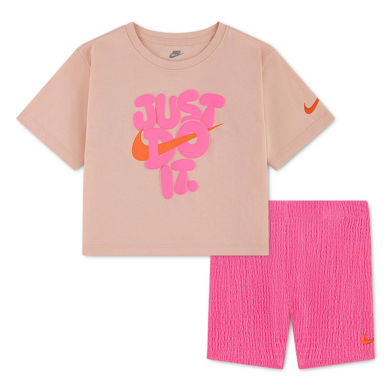 Nike Girls Junior Bold Play Bike Short Set