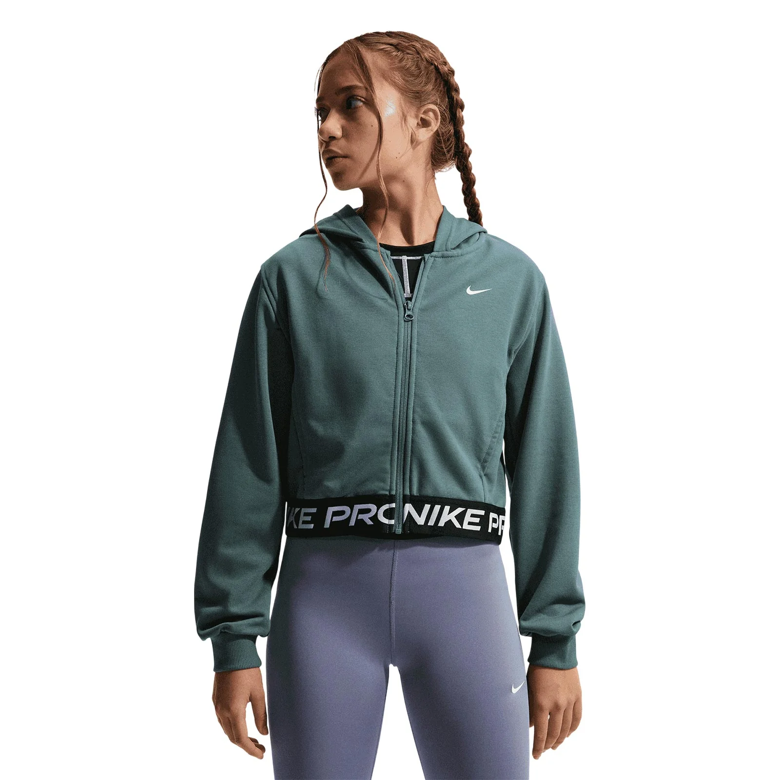 Nike Pro Fleece Girls Dri-FIT Full-Zip Hoodie