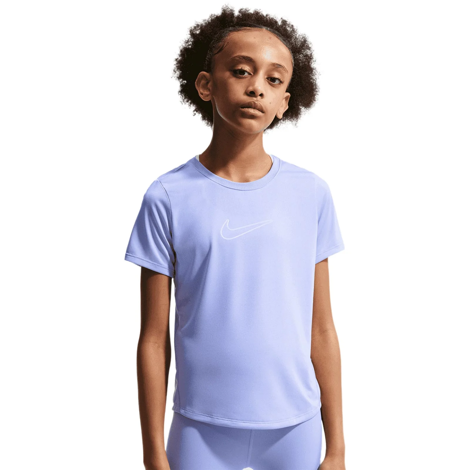 Nike One Fitted Kids Dri-FIT Short-Sleeve Top