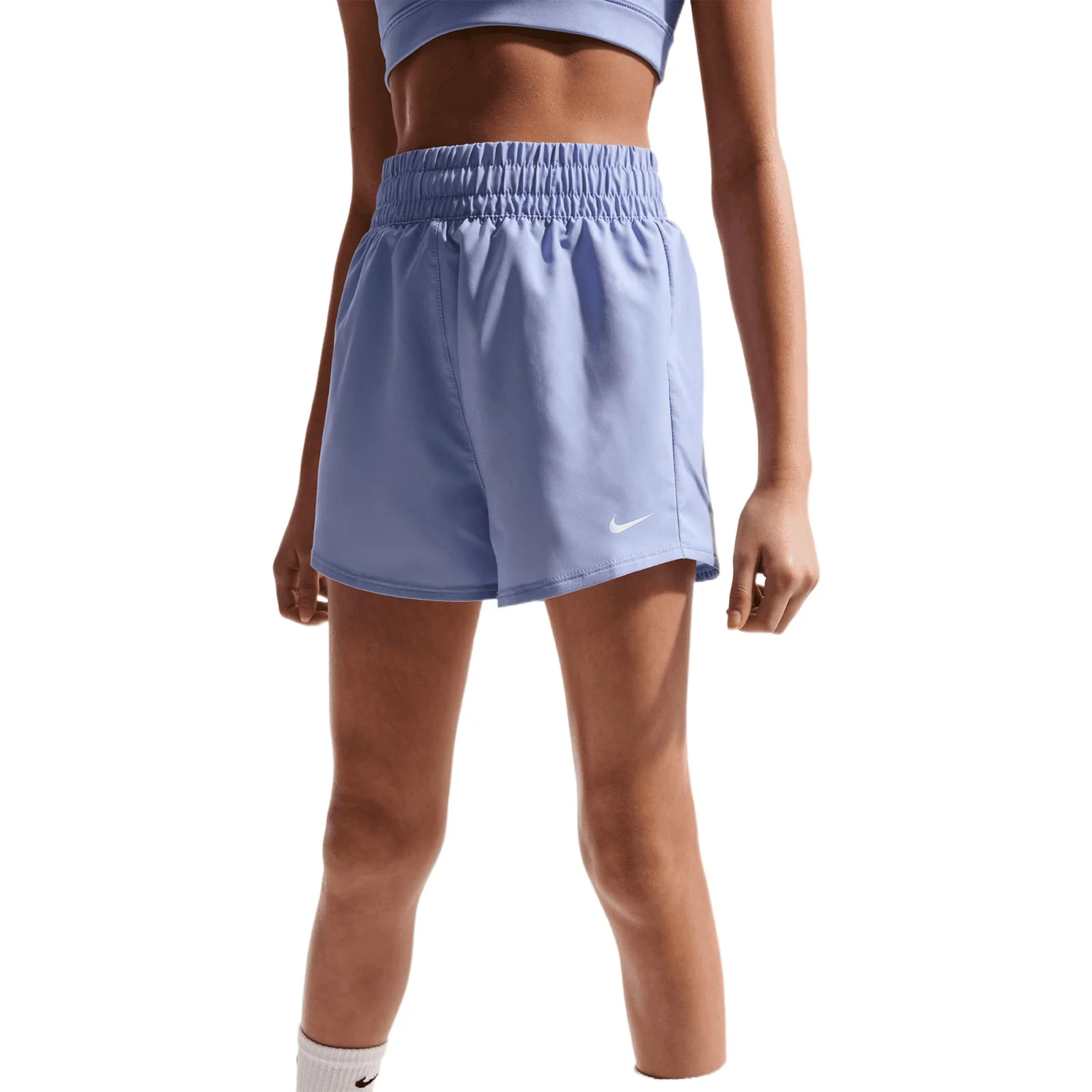 Nike One Kids Dri-FIT High-Waisted Woven Training Shorts