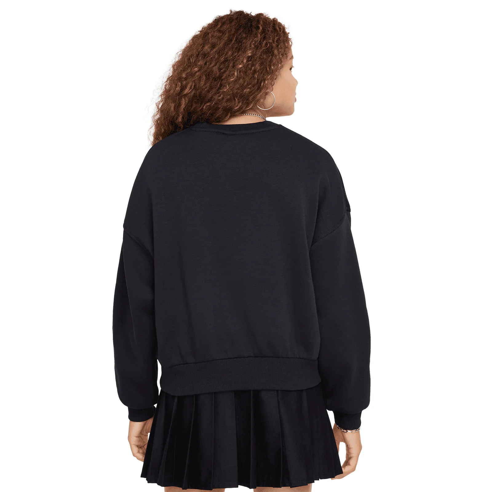 Nike Sportswear Club Fleece Girls Boxy Crew-Neck Sweatshirt - Image 2