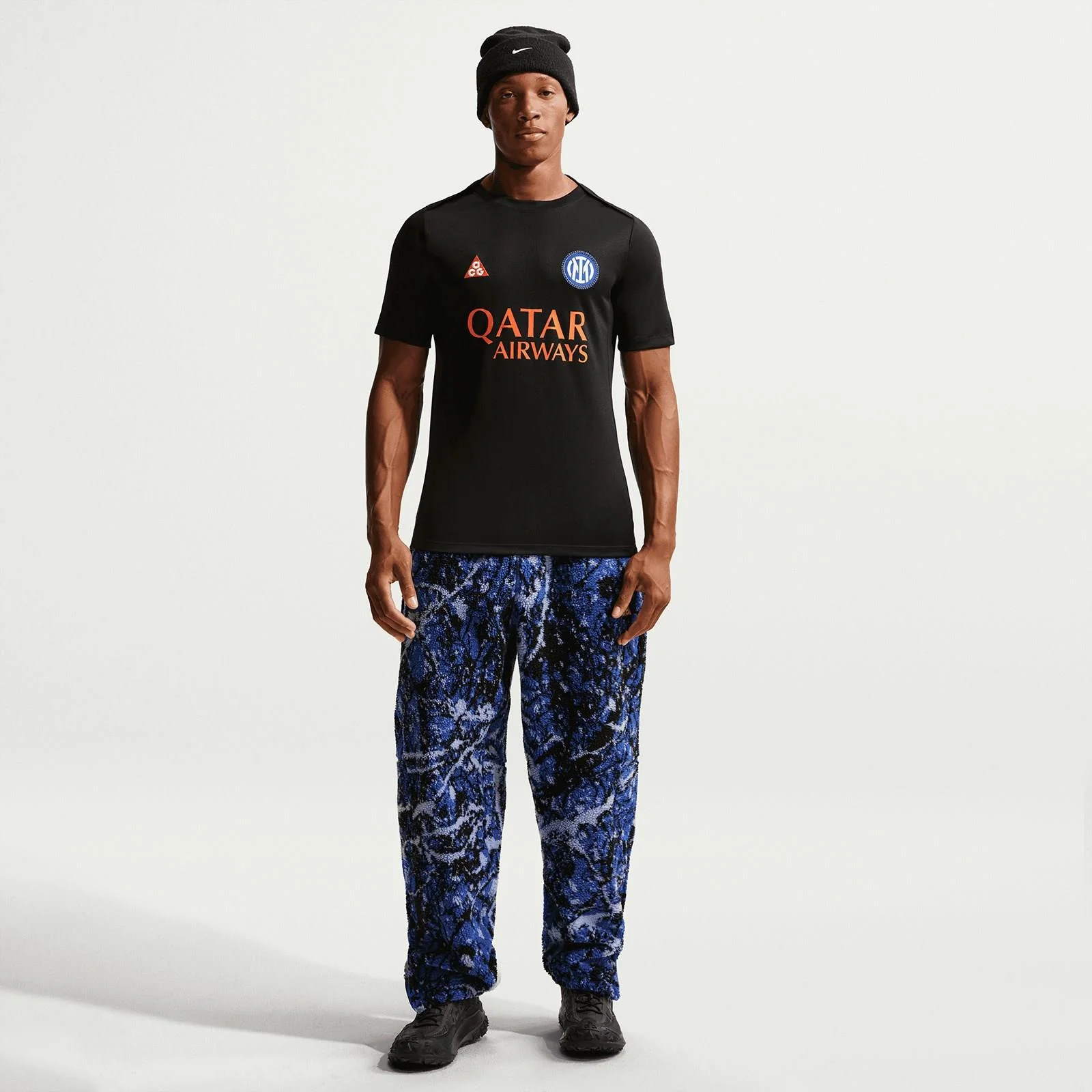 Nike Inter Milan ACG Dri-FIT Mens Soccer Short-Sleeve Pre-Match Top - Image 6