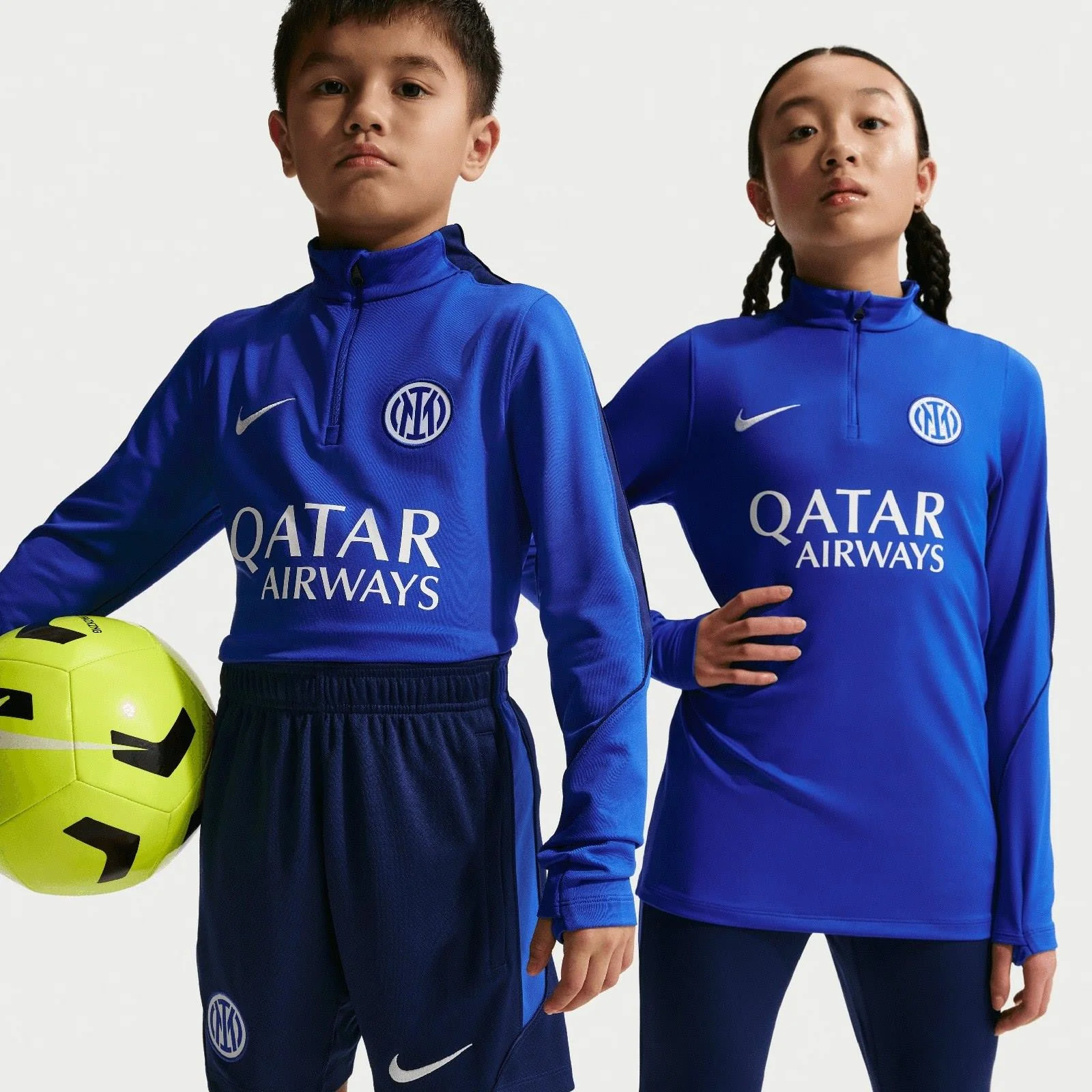 Nike Inter Milan Strike Kids Dri-FIT Soccer Knit Drill Top - Image 3