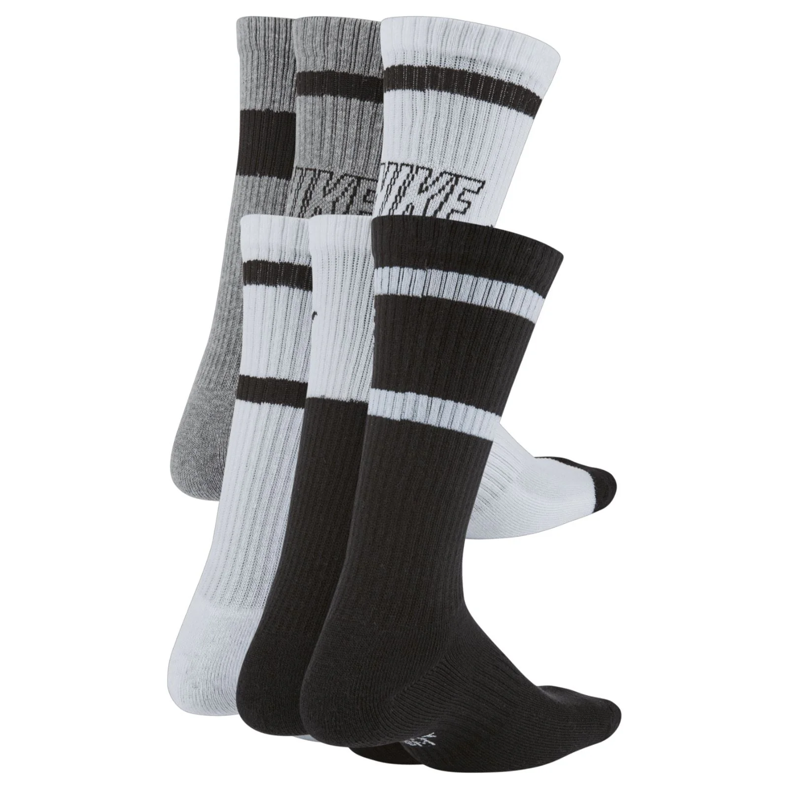 Nike Everyday Kids Cushioned Crew Socks (6 Pairs)