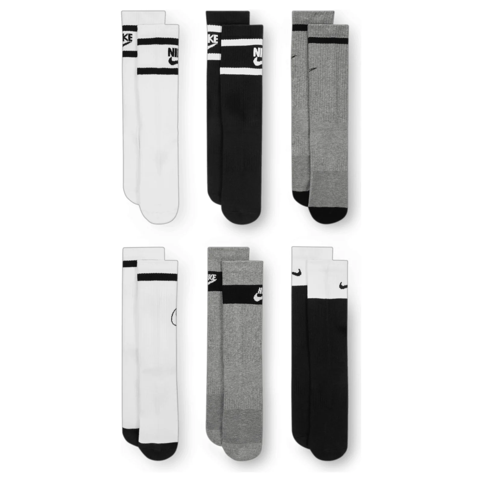 Nike Everyday Kids Cushioned Crew Socks (6 Pairs) - Image 3