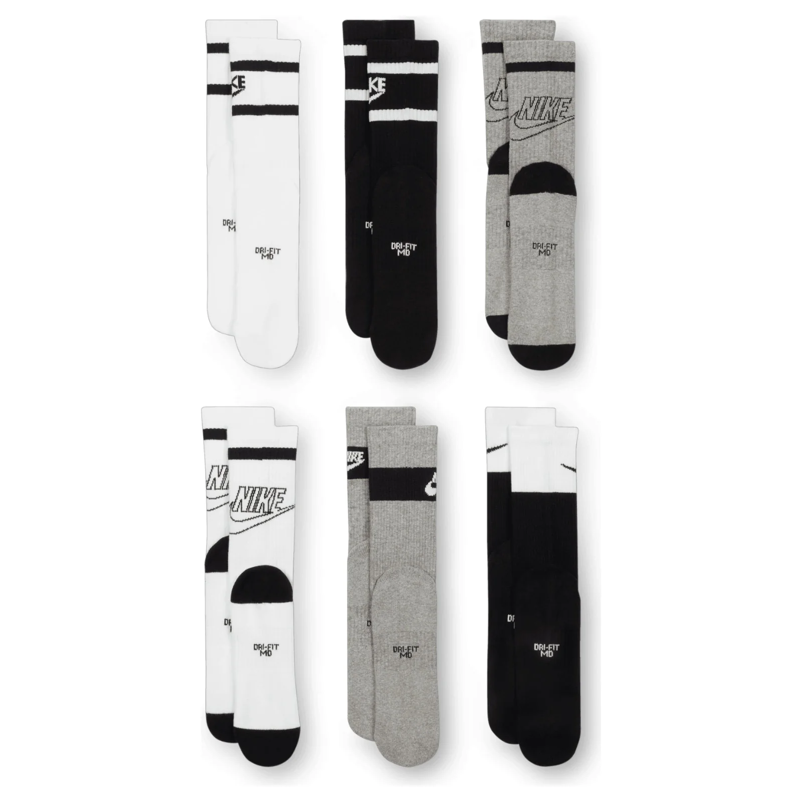 Nike Everyday Kids Cushioned Crew Socks (6 Pairs) - Image 4