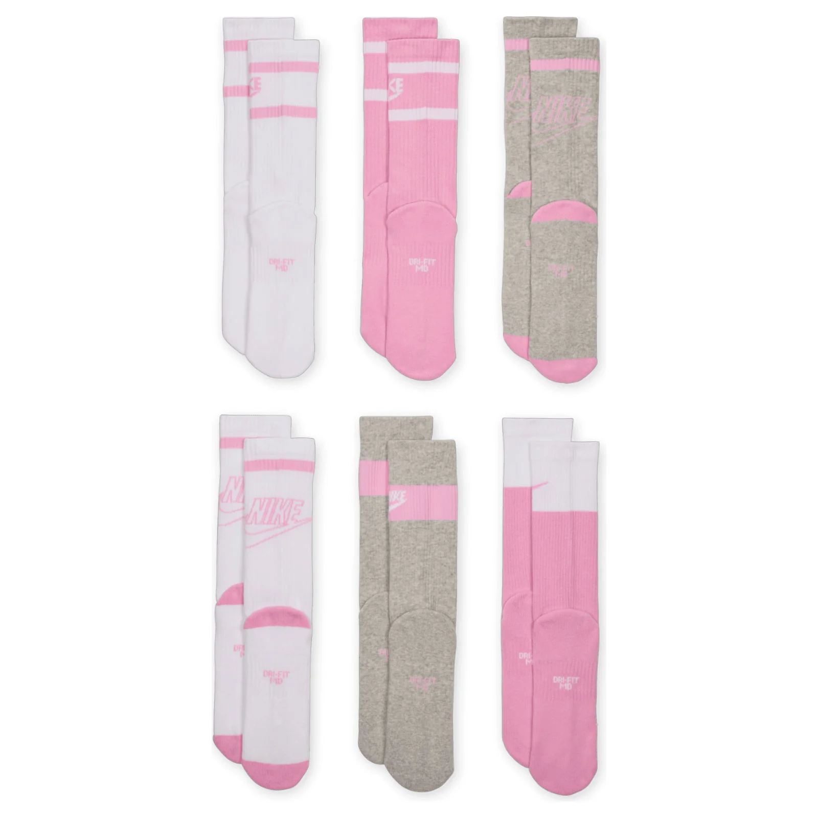 Nike Everyday Kids Cushioned Crew Socks (6 Pairs) - Image 4