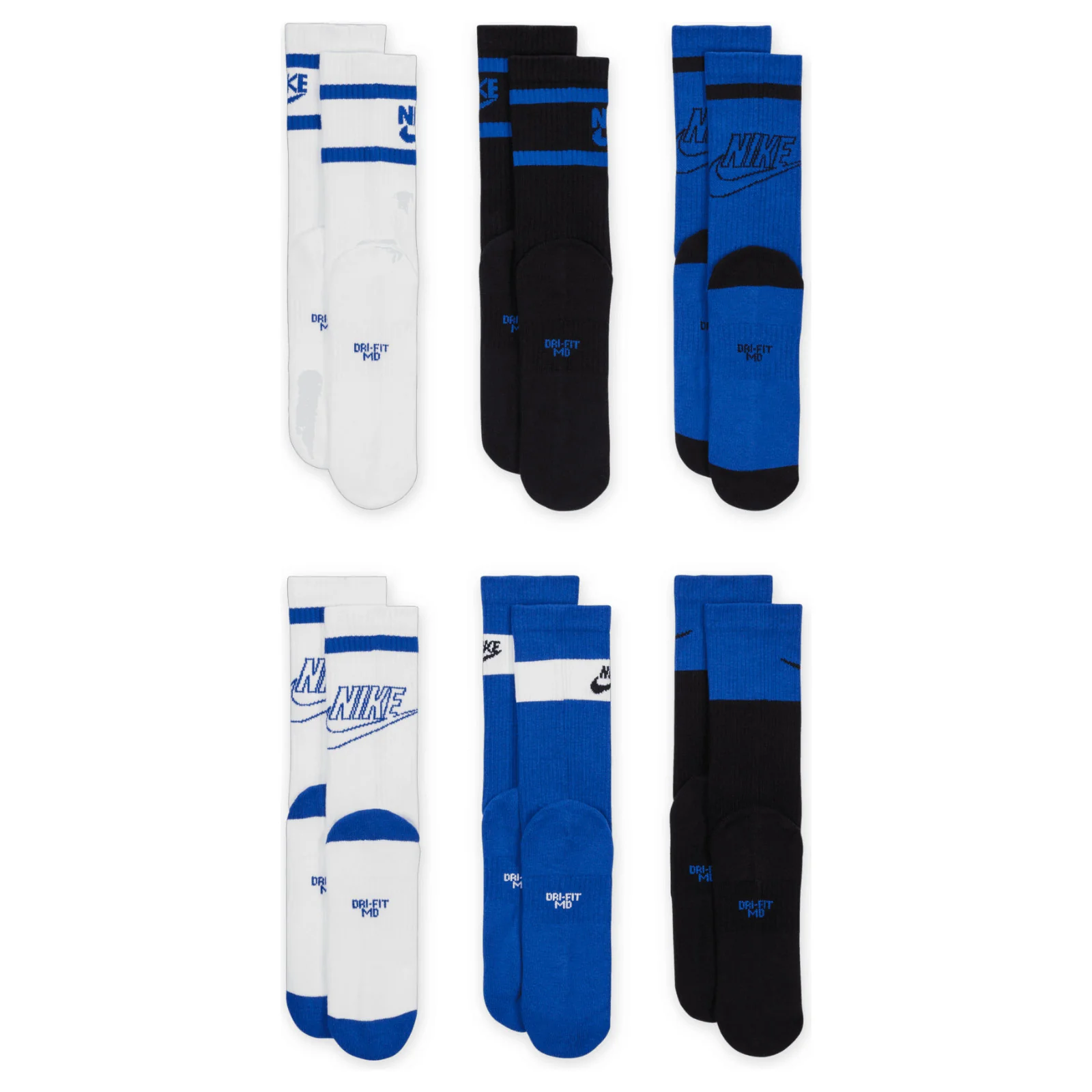 Nike Everyday Kids Cushioned Crew Socks (6 Pairs) - Image 4