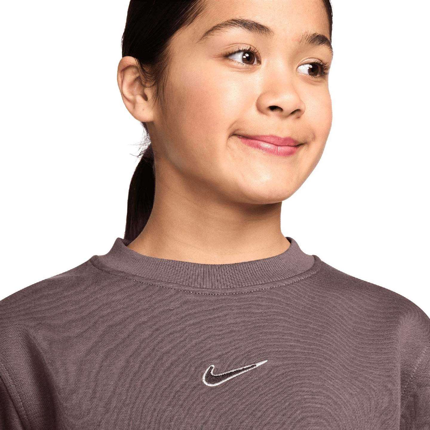 Nike Kylian Mbappé Club Fleece Kids Soccer Crew-Neck Sweatshirt - Image 3