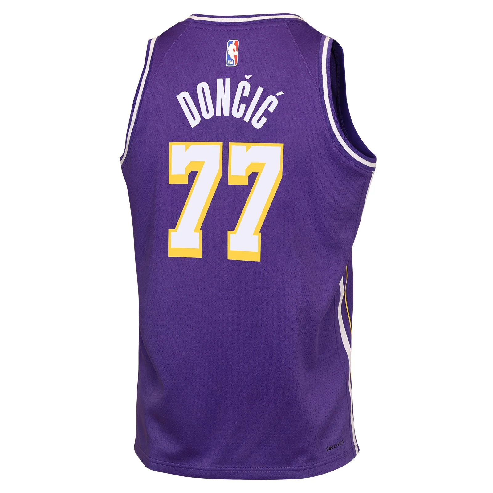Nike Jordan Lakers Doncic 77 Kids Statement Jersey - Image 2