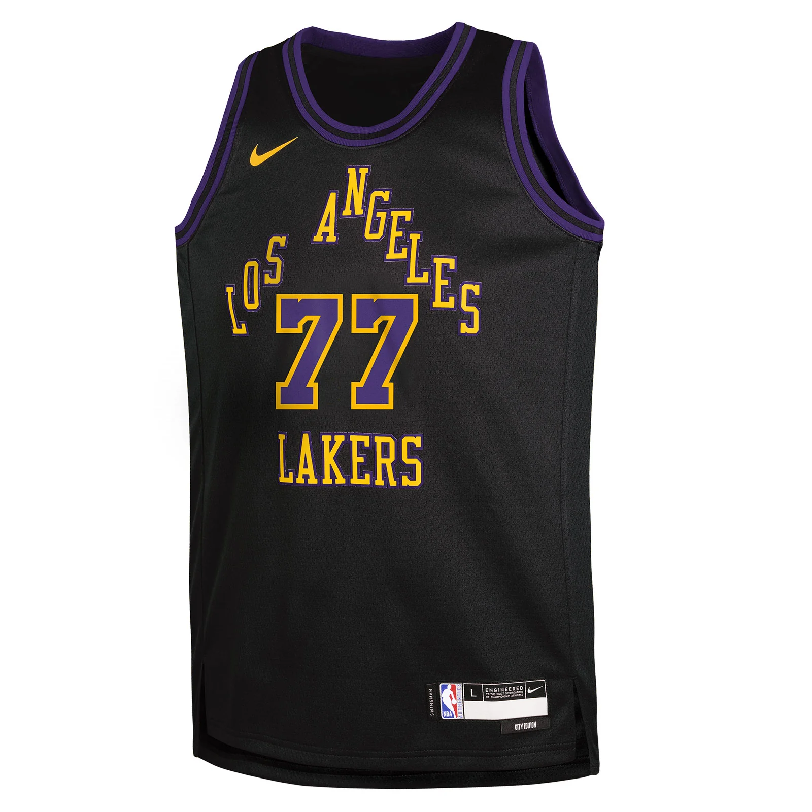 Nike Lakers Doncic 77 Kids Swingman Jersey