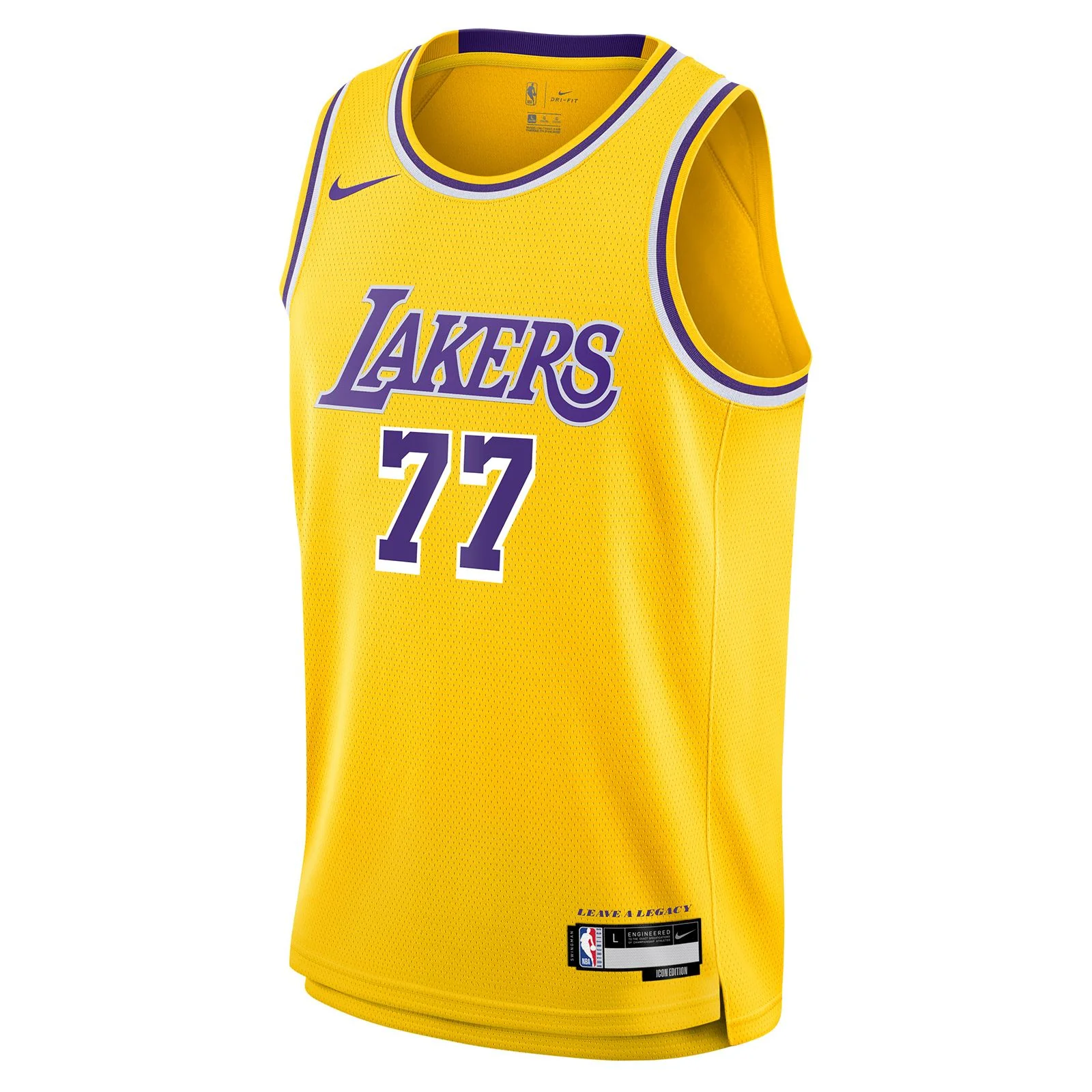 Nike Lakers Doncic 77 Kids Icon Jersey