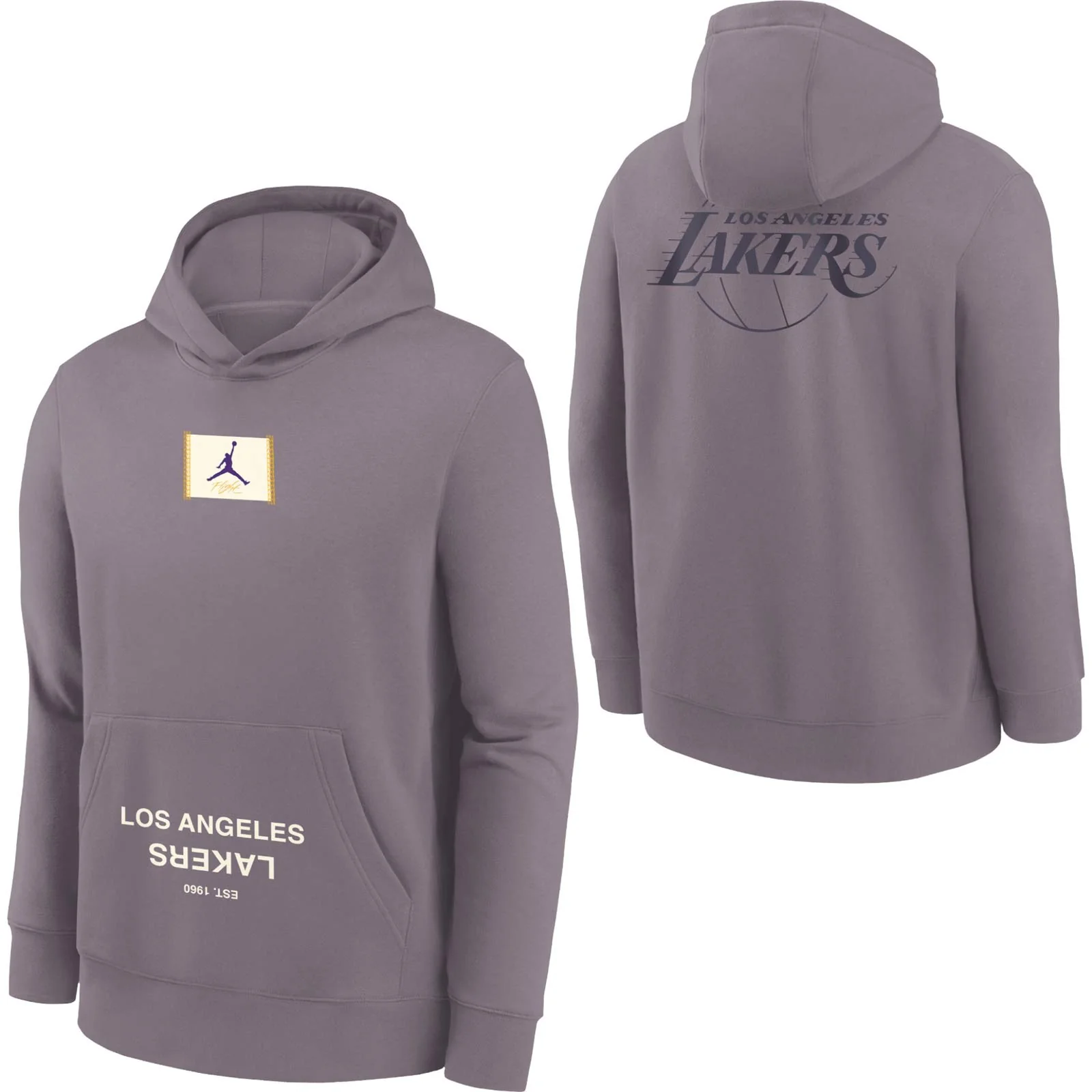 Nike Jordan Los Angeles Lakers Statement Kids Hoodie - Image 3