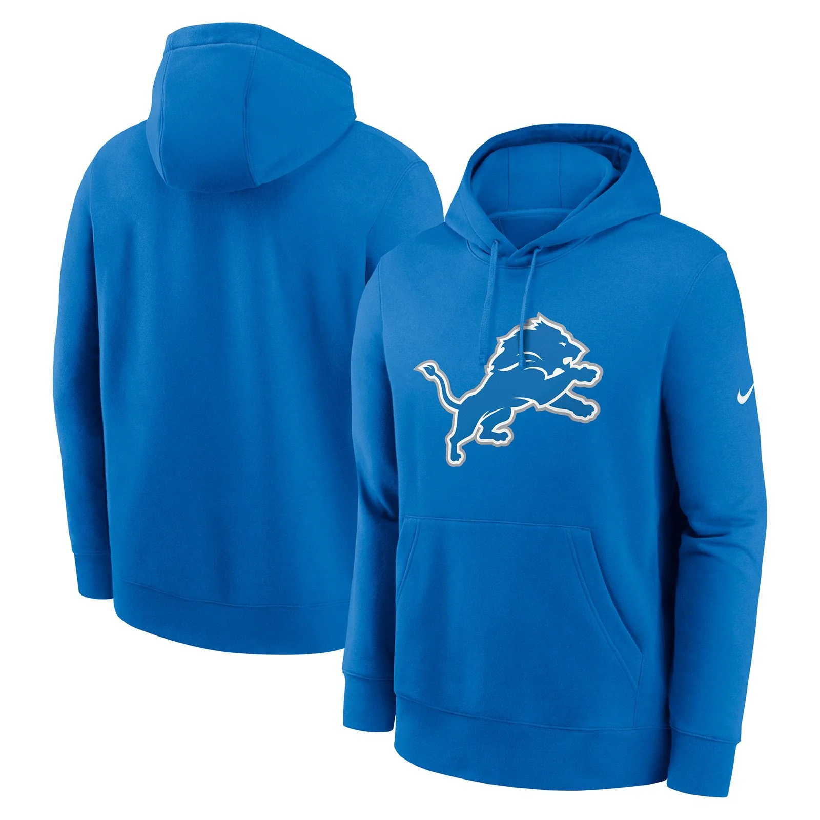 Nike Lions NFL Club Logo Hoodie - Blue - Image 3