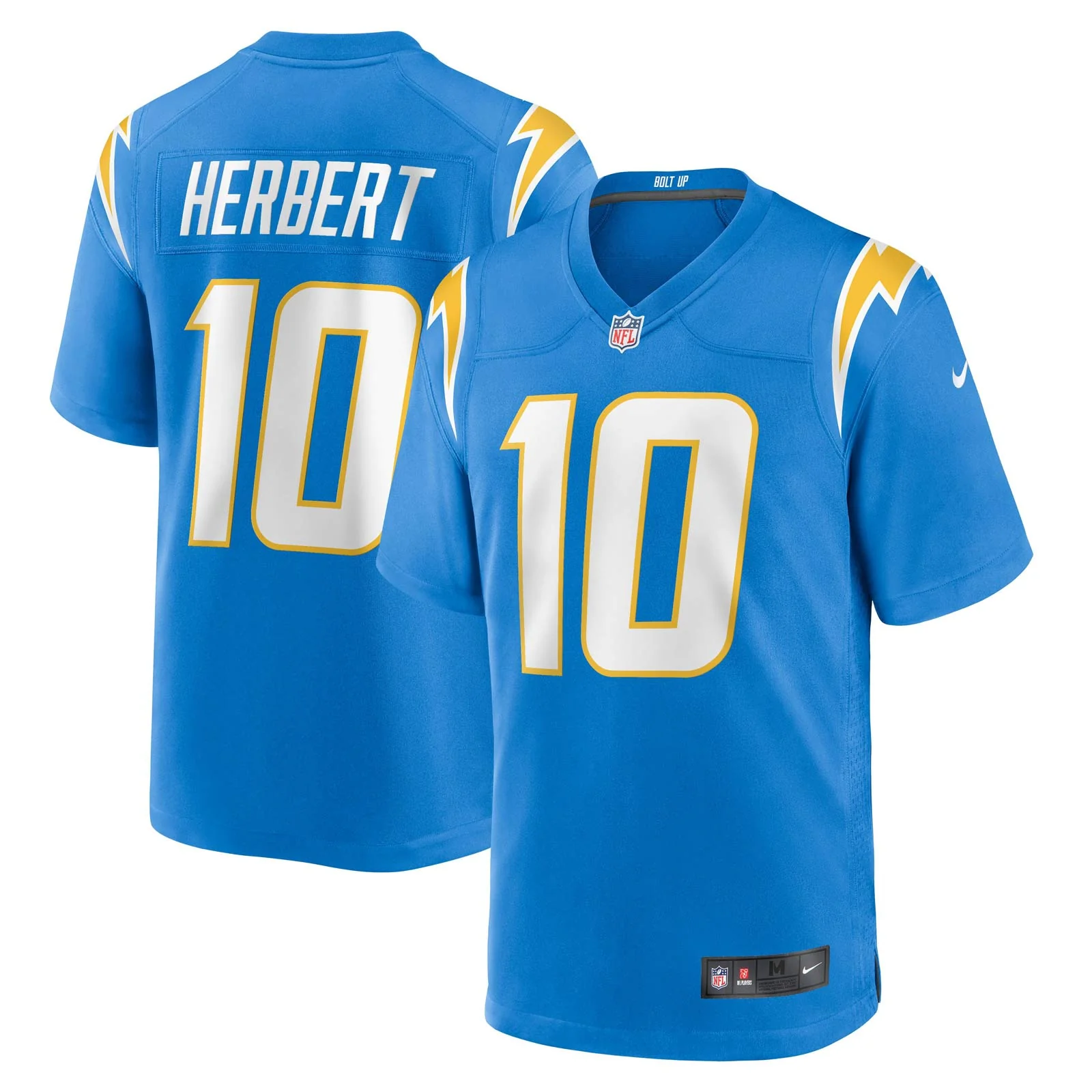 Nike Los Angeles Chargers Herbert 10 Home Game Jersey - Image 3