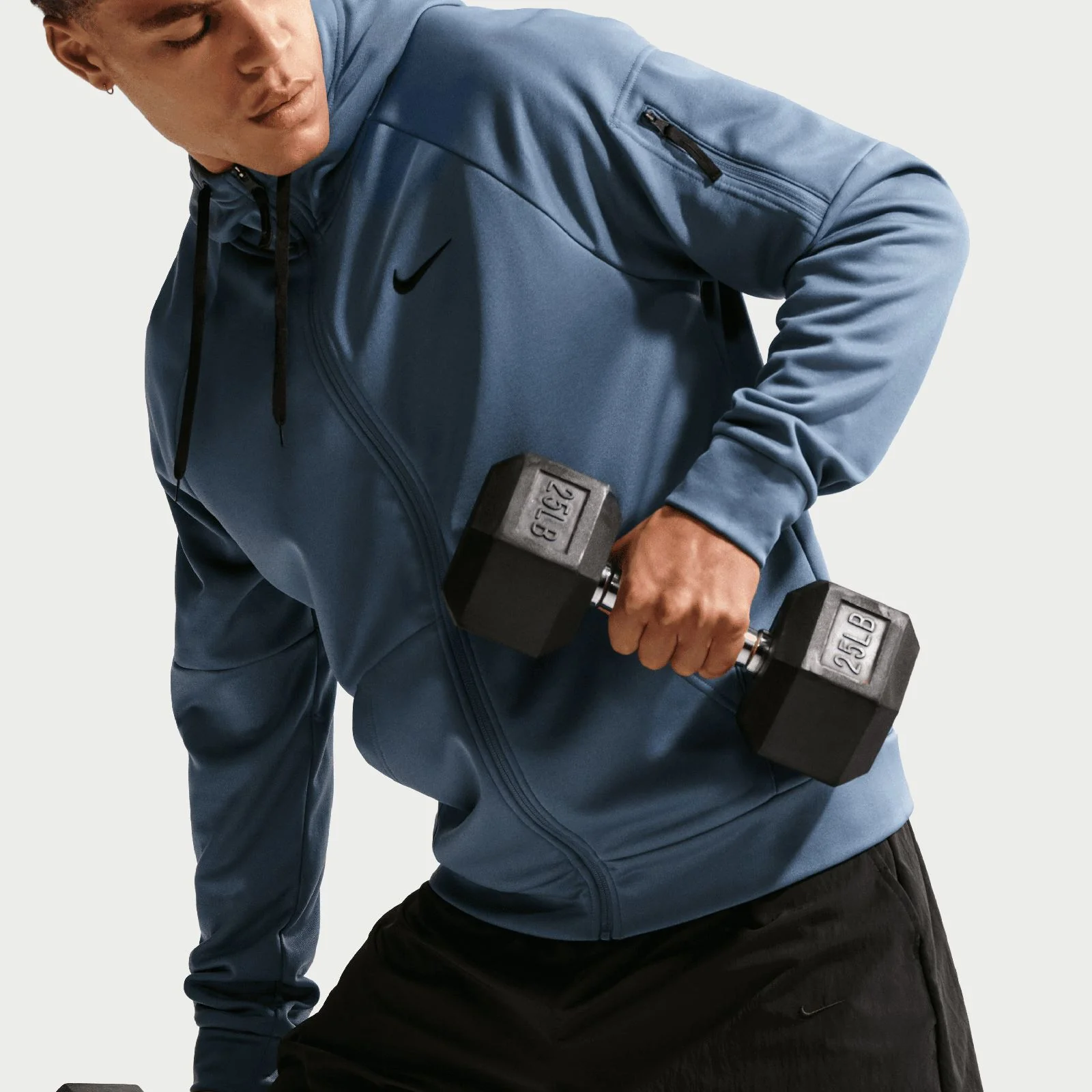 Nike Therma Mens Therma-FIT Full-Zip Fitness Top - Image 5