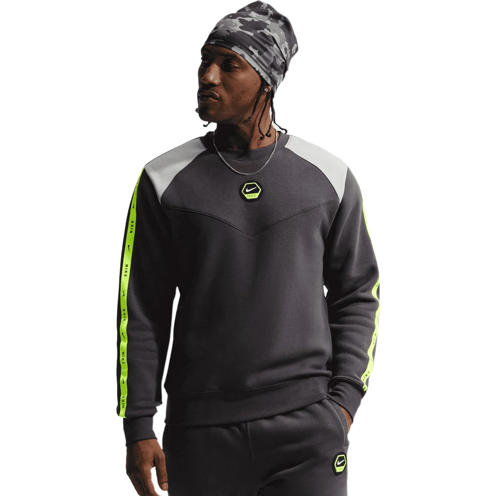 Nike Sportswear City Side Mens Fleece Crew-Neck Sweatshirt