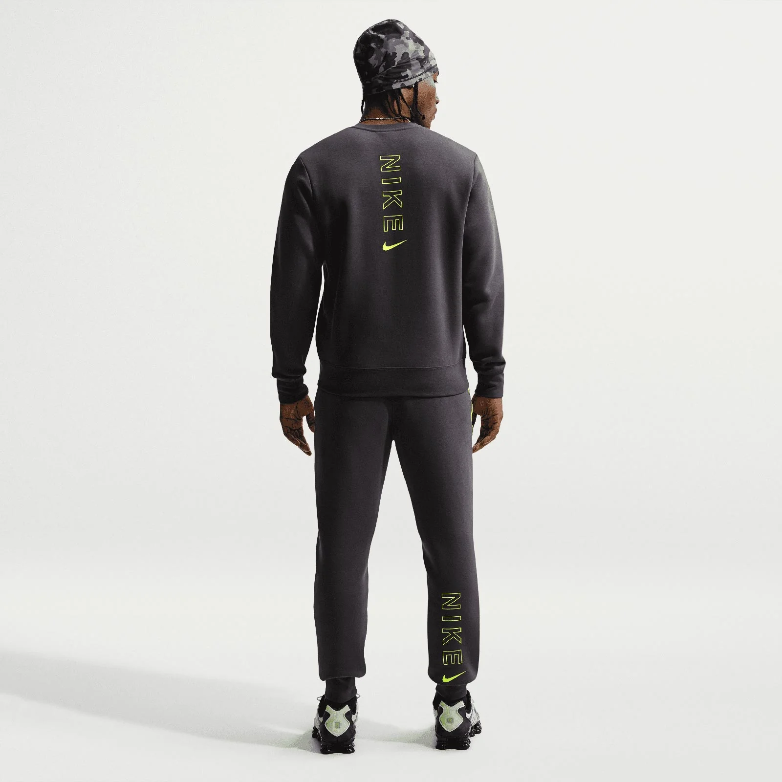Nike Sportswear City Side Mens Fleece Crew-Neck Sweatshirt - Image 7
