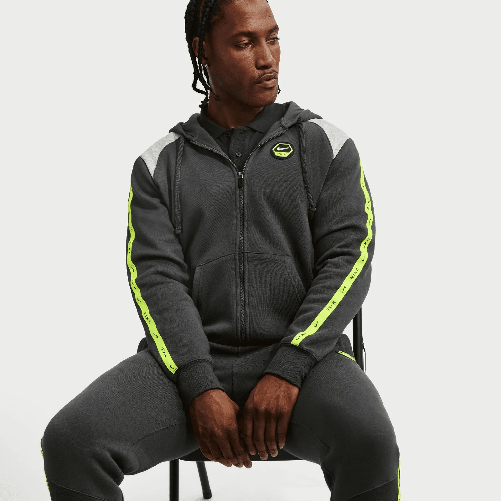 Nike Sportswear City Side Mens Full-Zip Fleece Hoodie - Image 4