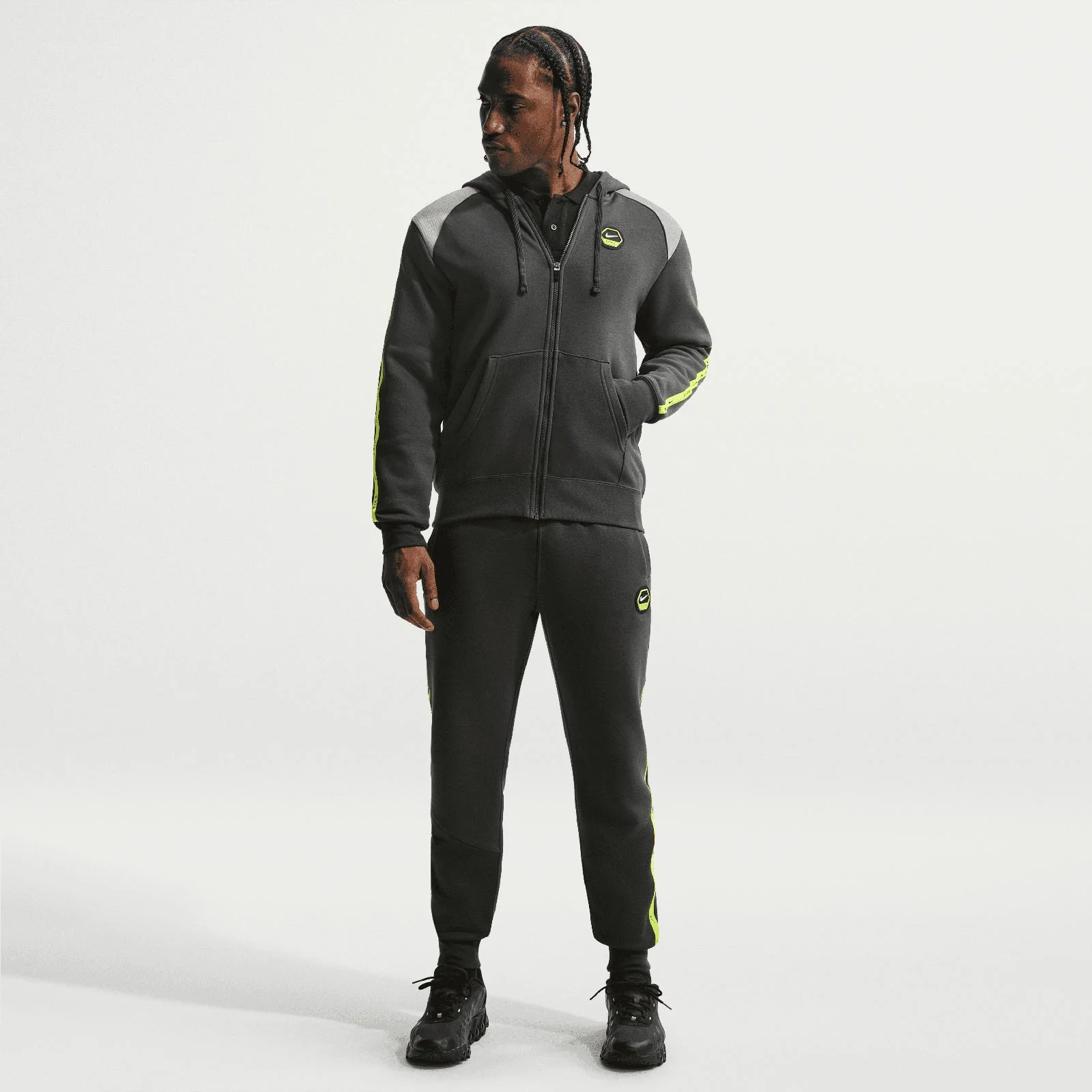 Nike Sportswear City Side Mens Full-Zip Fleece Hoodie - Image 5