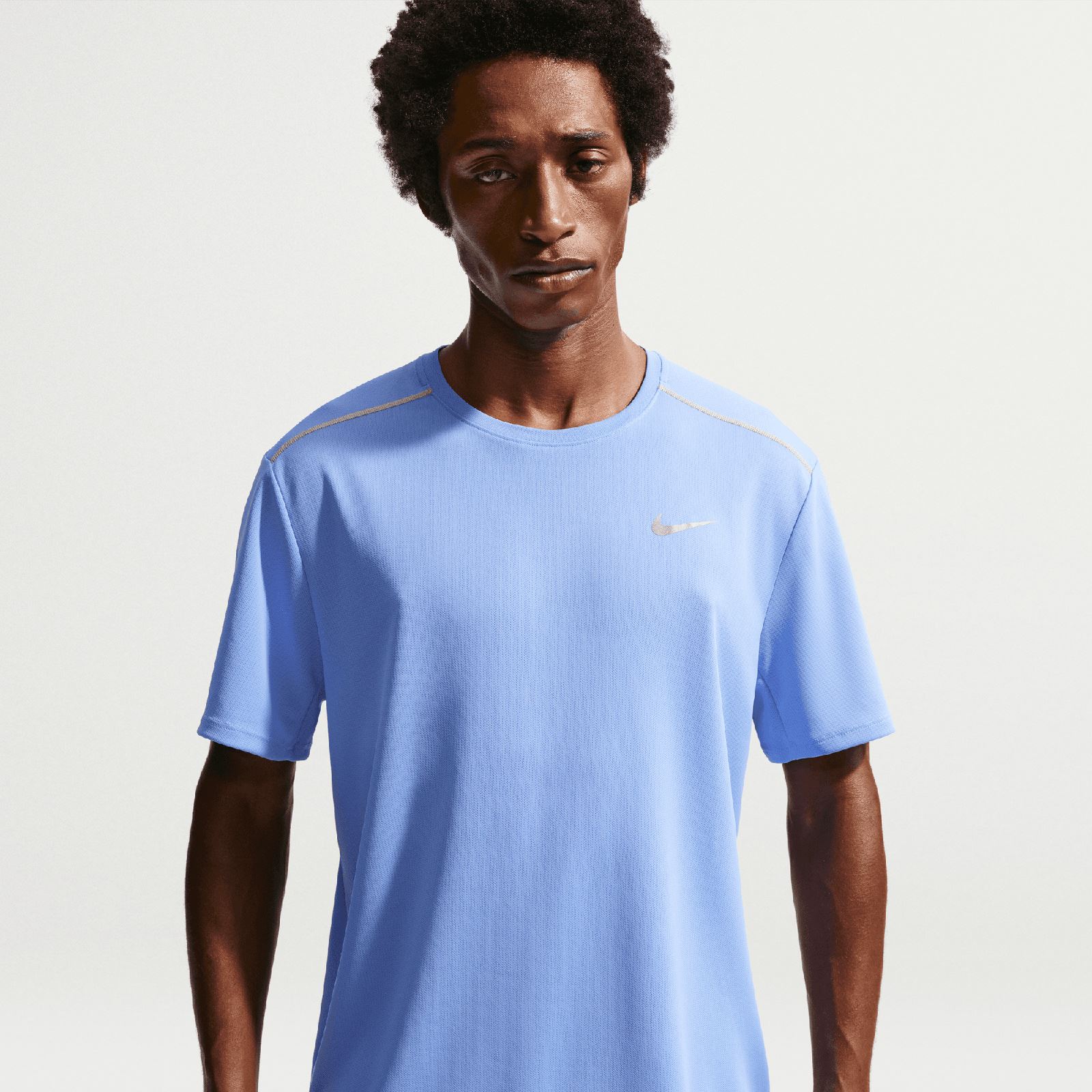Nike Miler Mens Dri-FIT UV Short-Sleeve Running Top - Image 3
