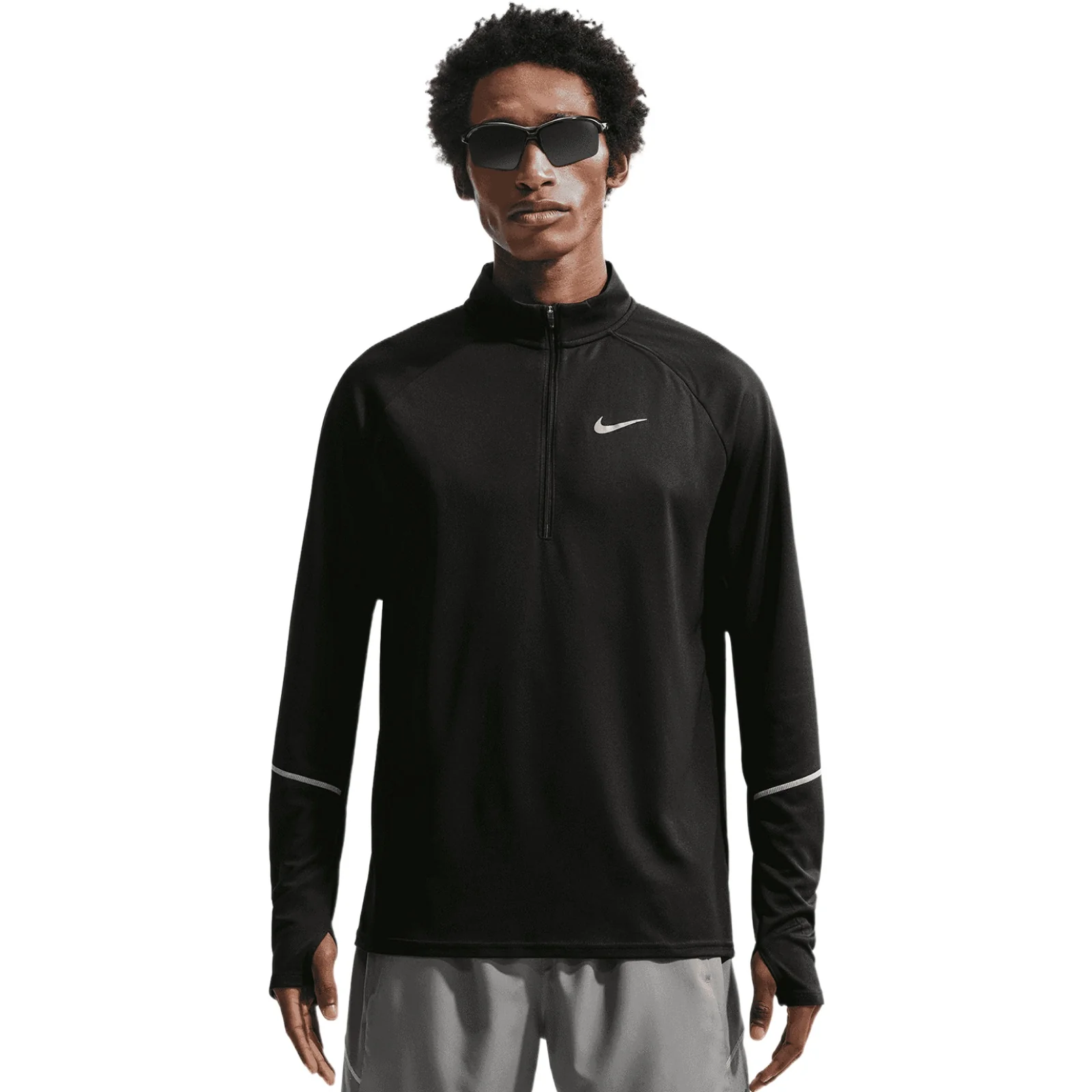Nike Miler Mens Dri-FIT UV Long-Sleeve Running Top