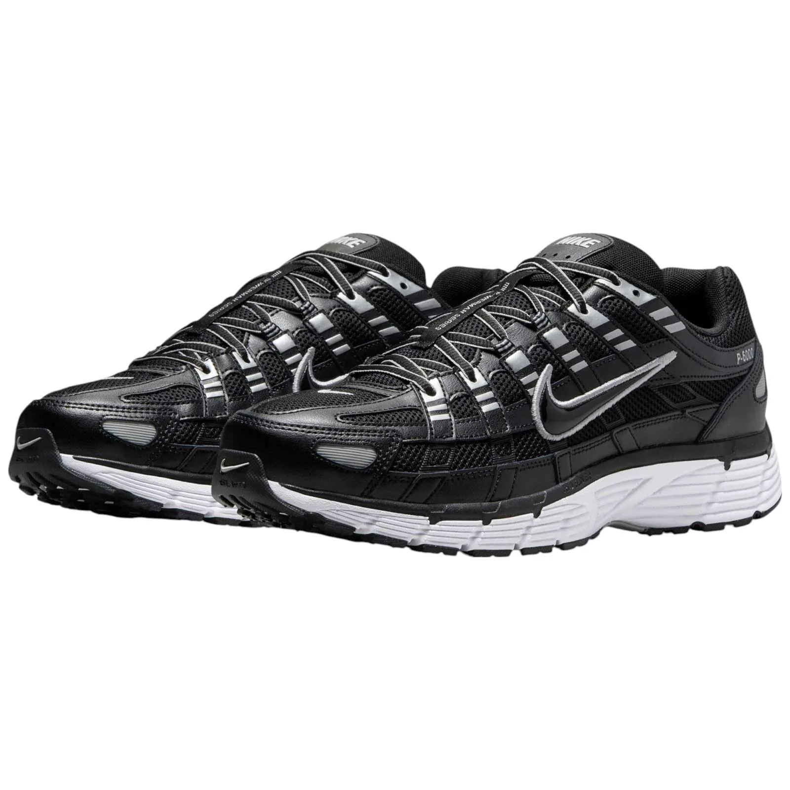 Nike Mens P-6000 Black/Silver - Image 8