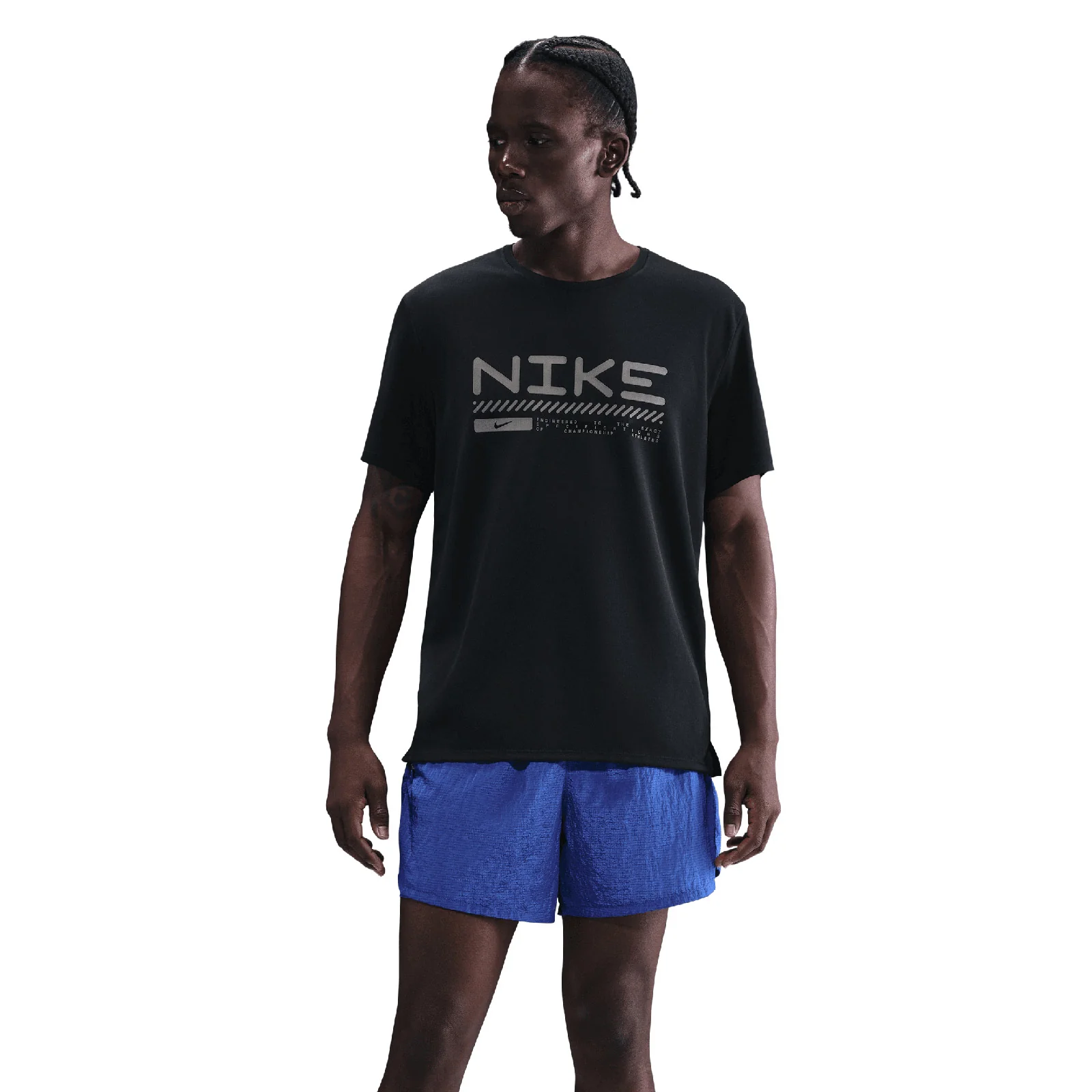 Nike Miler Mens Winterized Short-Sleeve Running Top