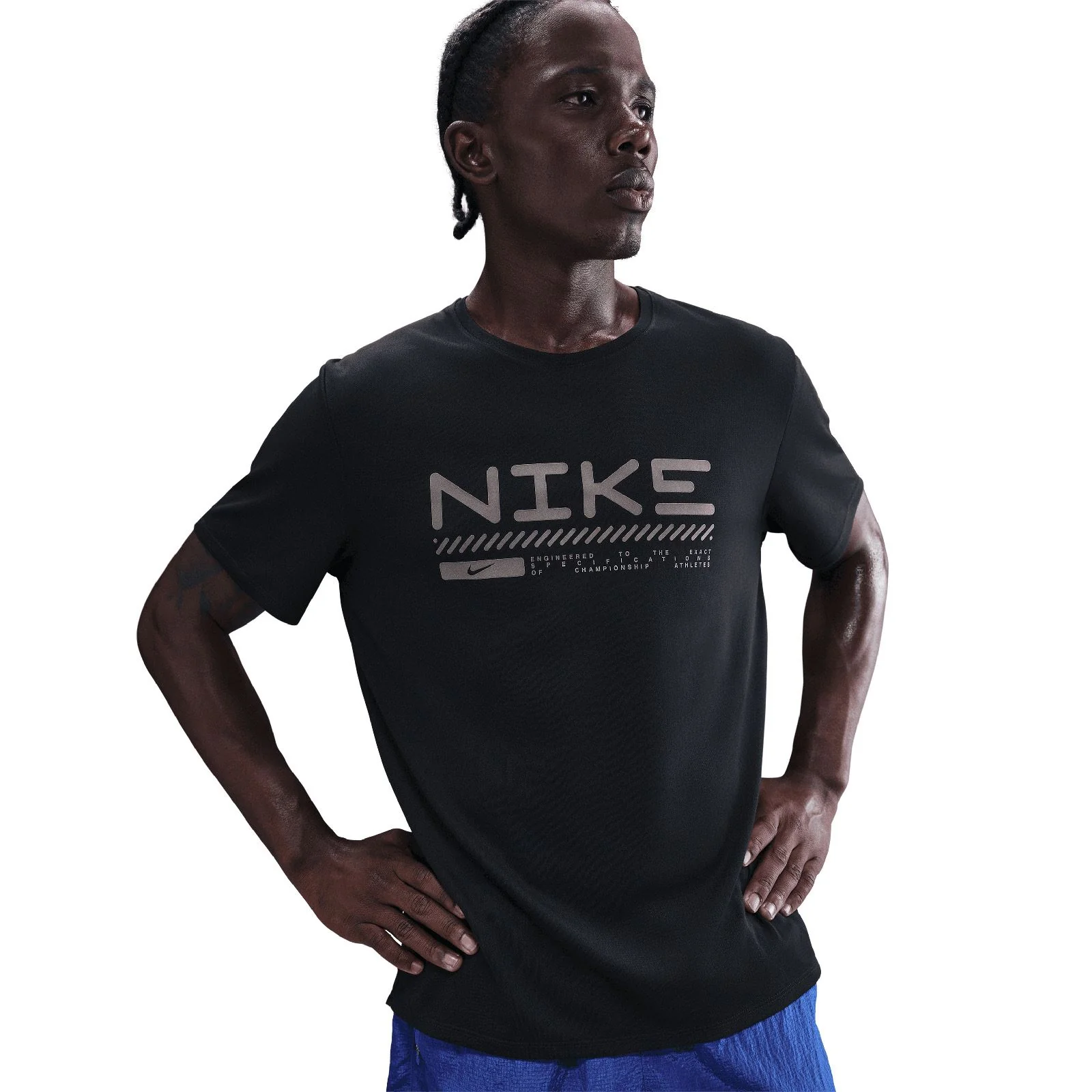 Nike Miler Mens Winterized Short-Sleeve Running Top - Image 3