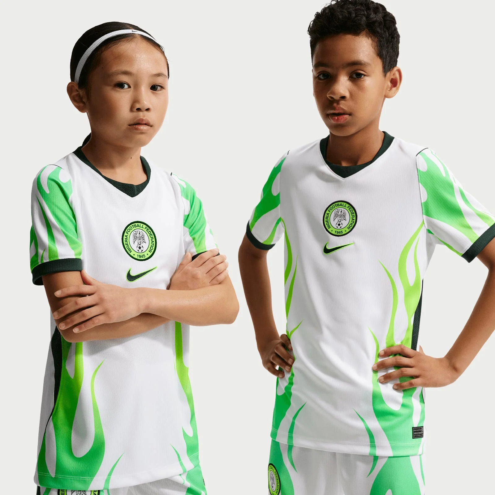 Nike Kids Nigeria World Cup 2026 Stadium Away Dri-FIT Soccer Replica Jersey - Image 3
