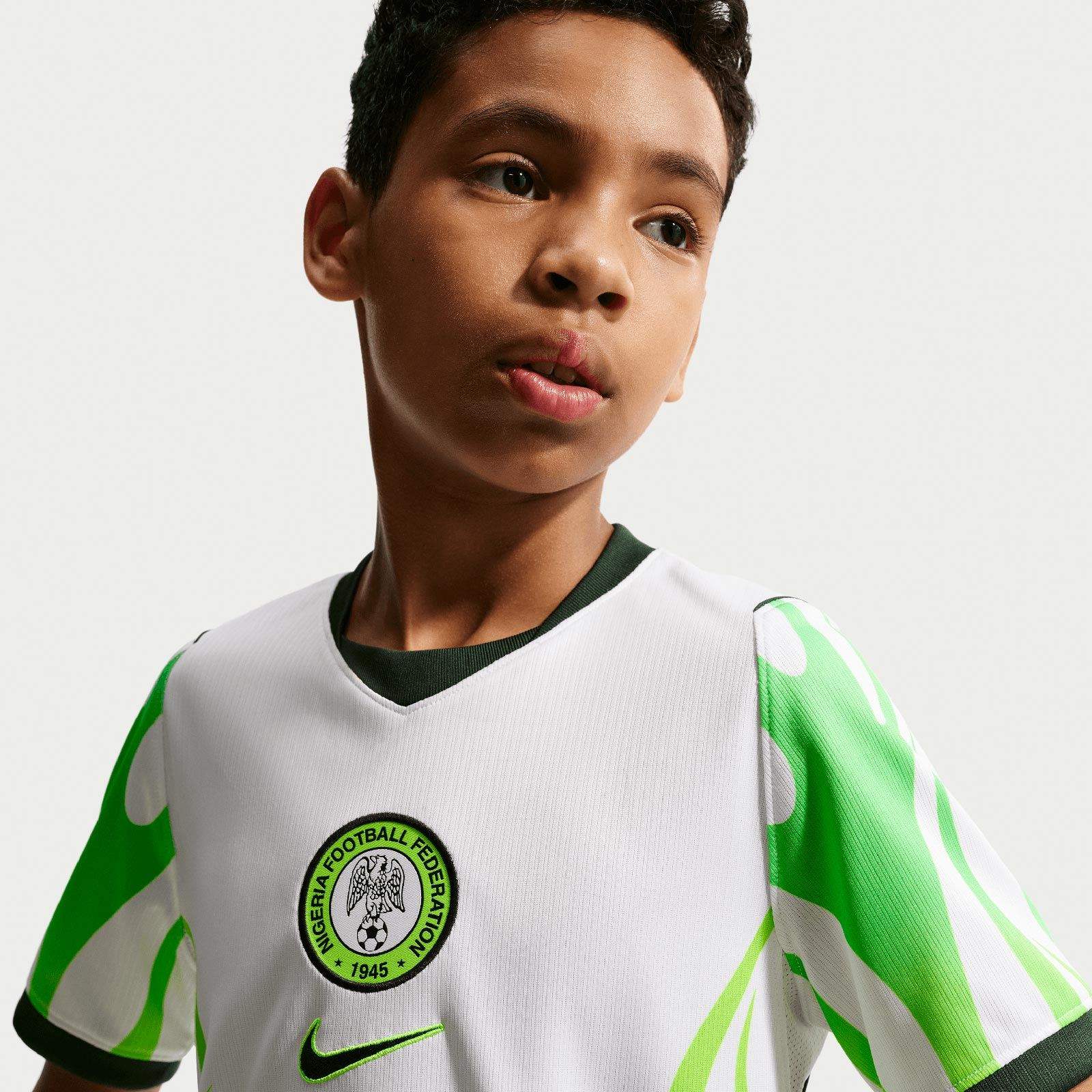 Nike Kids Nigeria World Cup 2026 Stadium Away Dri-FIT Soccer Replica Jersey - Image 5