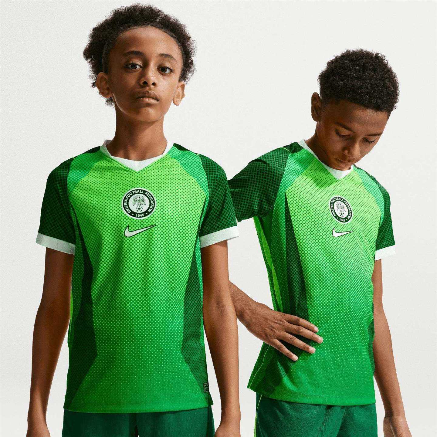 Nike Kids Nigeria World Cup 2026 Stadium Home Dri-FIT Soccer Short-Sleeve Jersey - Image 3