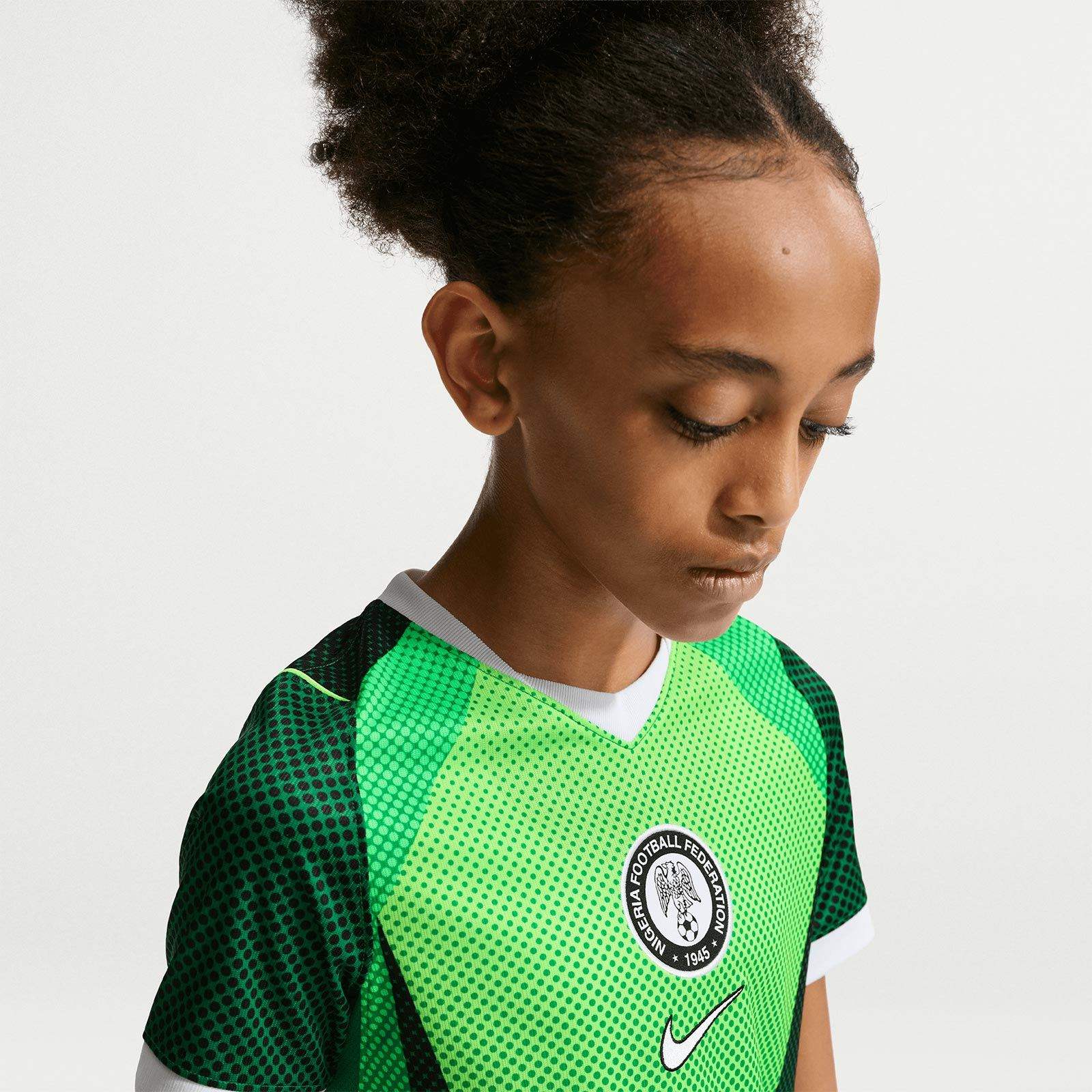 Nike Kids Nigeria World Cup 2026 Stadium Home Dri-FIT Soccer Short-Sleeve Jersey - Image 4