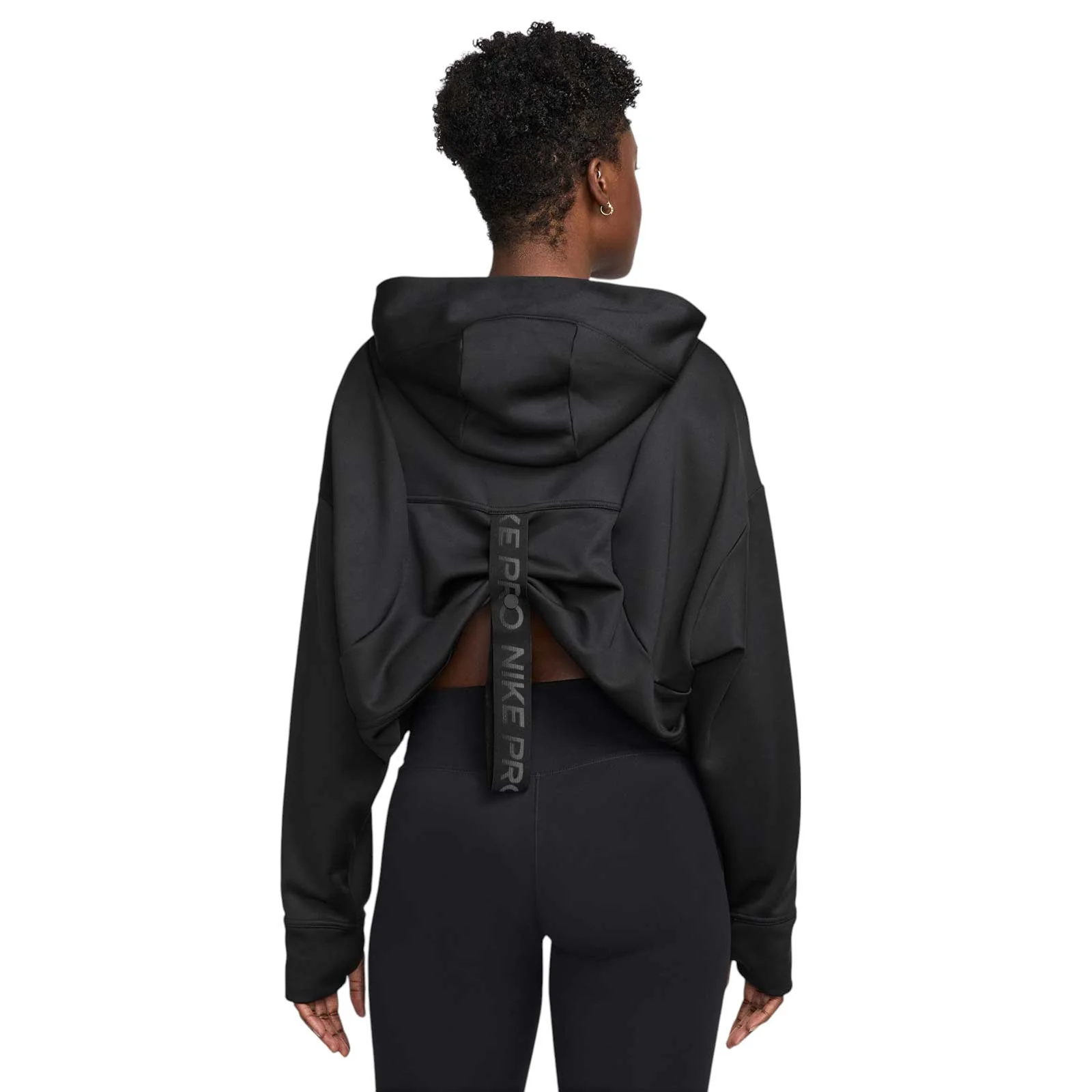 Nike Pro Womens Therma-FIT Fleece Hoodie - Image 2