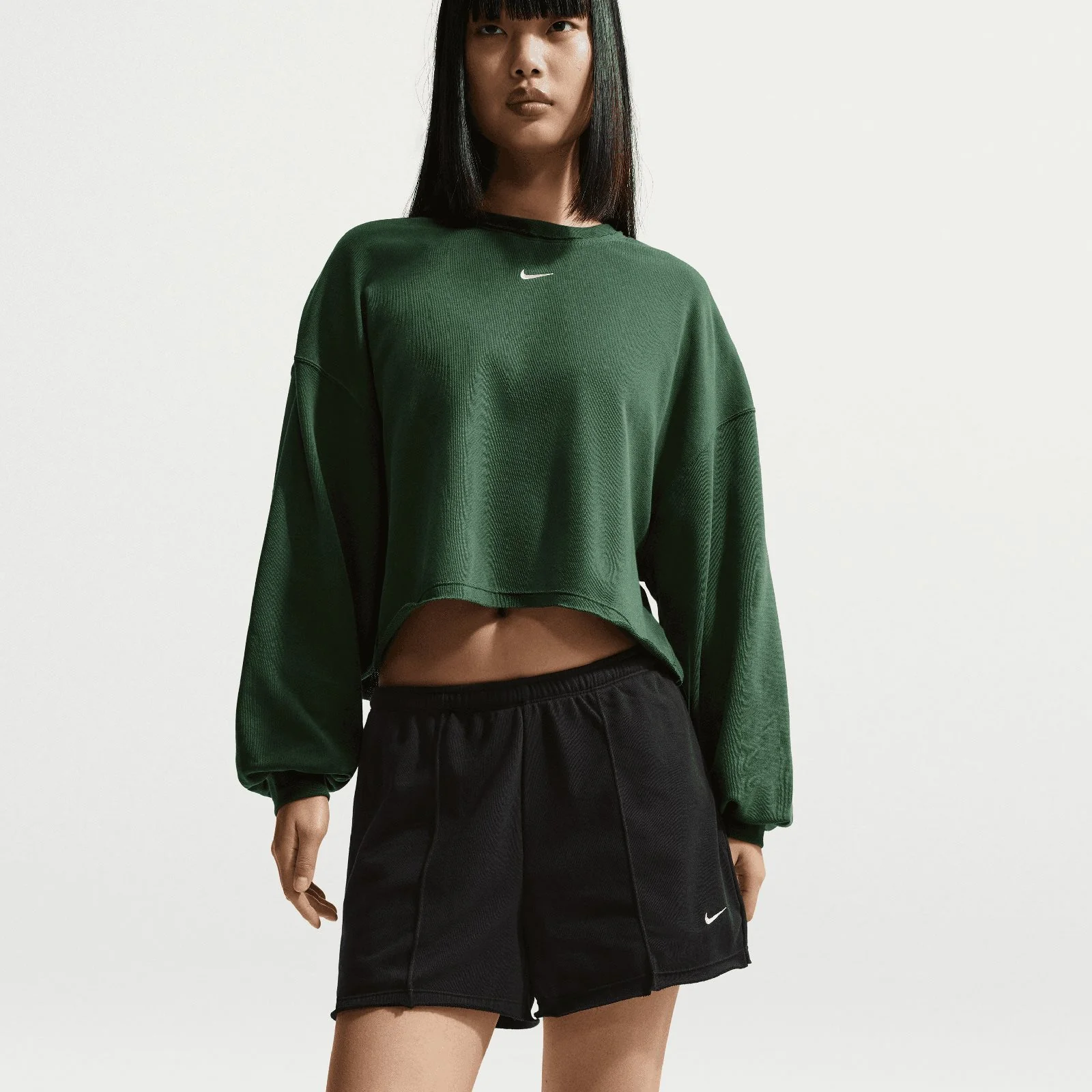 Nike Sportswear Chill Terry Womens Mid-Rise French Terry Shorts - Image 3