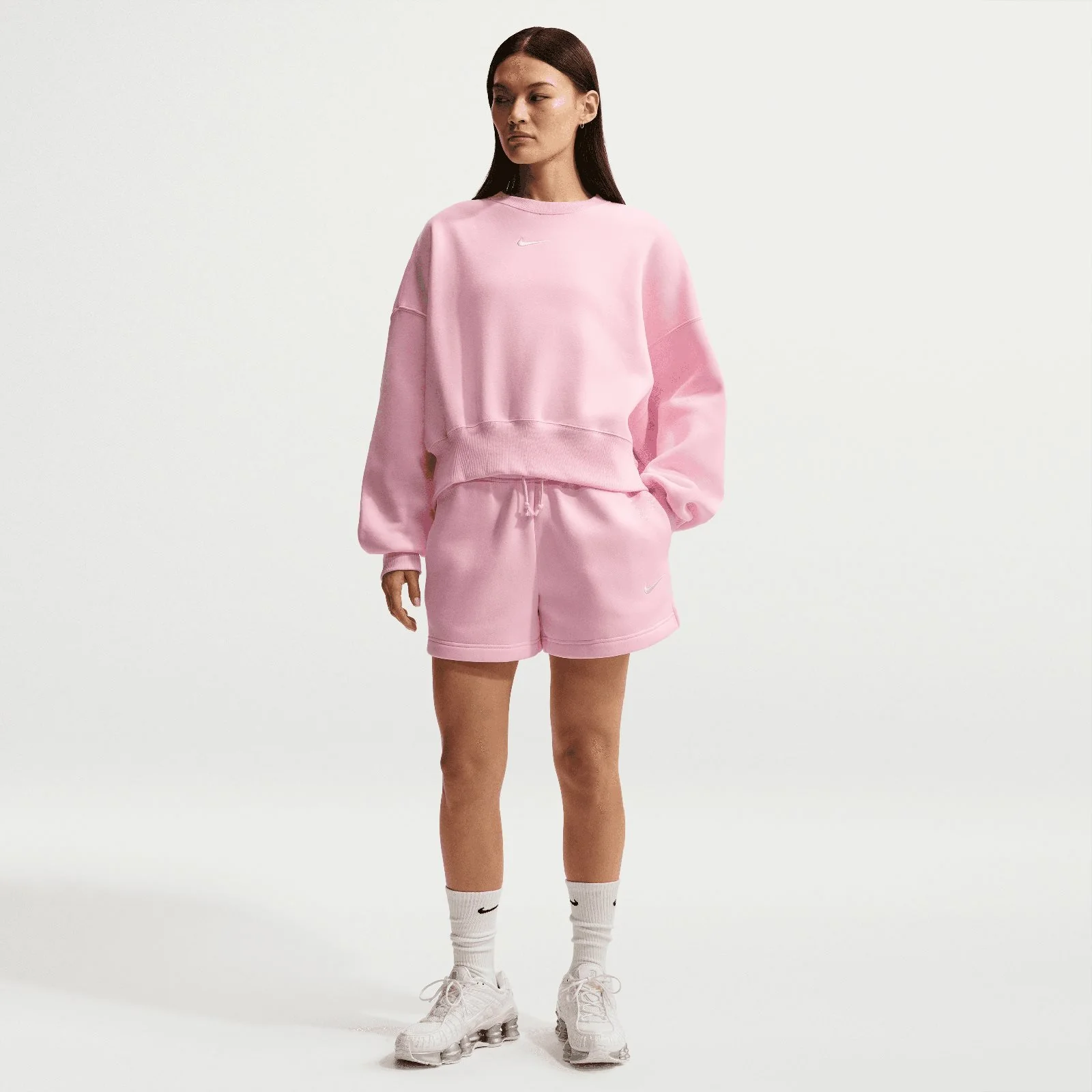 Nike Sportswear Phoenix Fleece Womens Mid-Rise 4" Shorts - Image 5